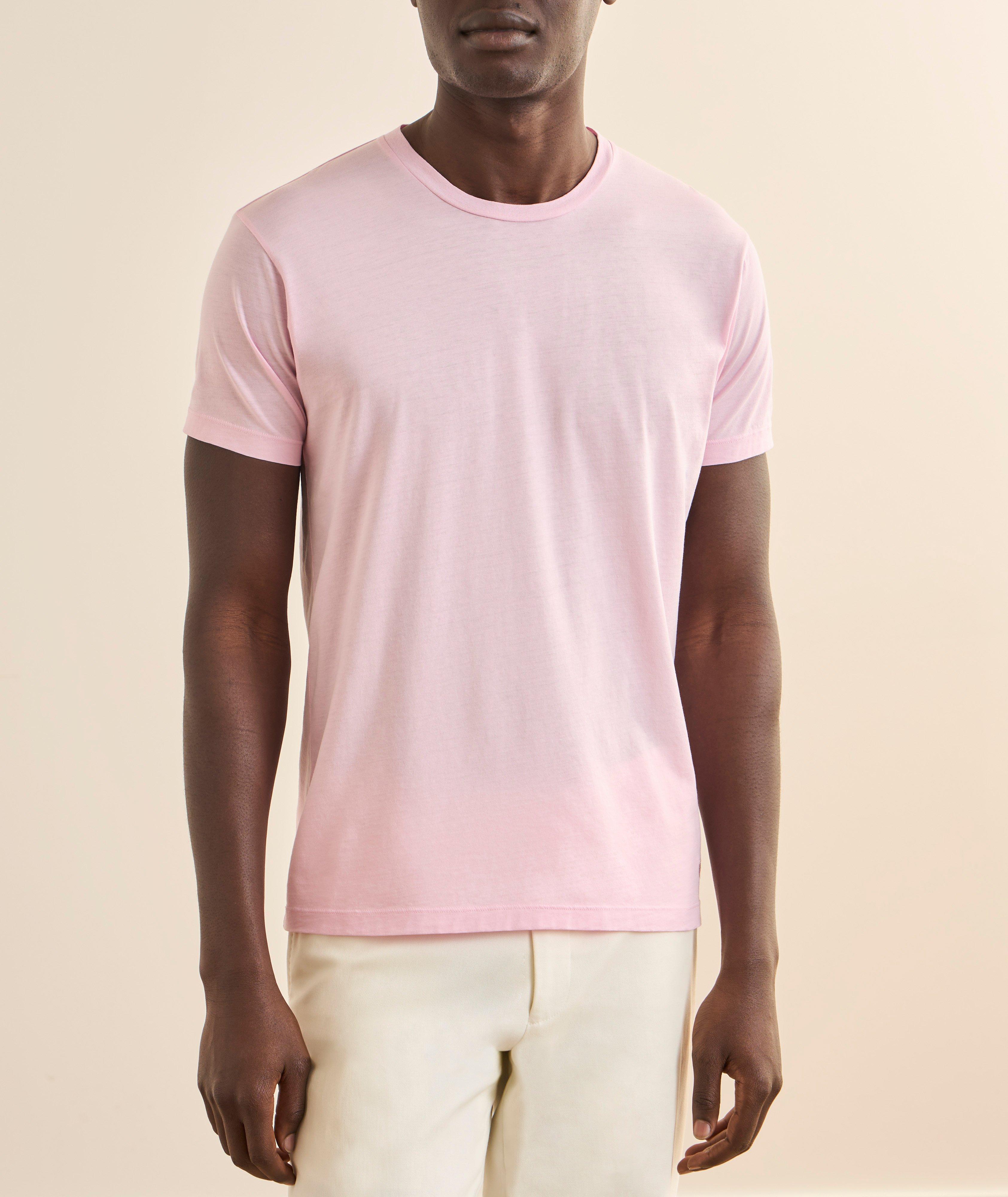 Cotton-Silk Slub Crewneck T-Shirt image 1