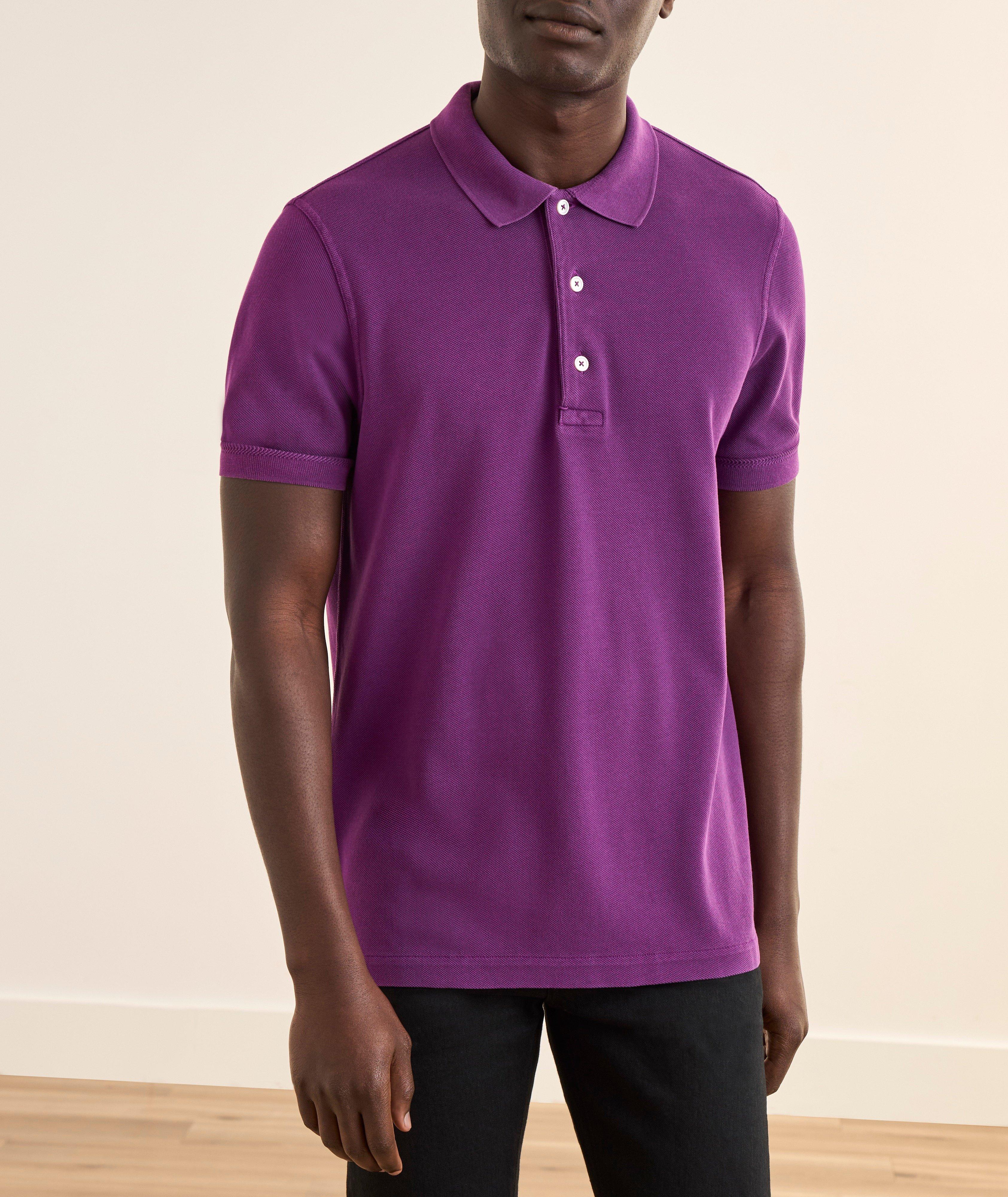 Lyocell-Cotton Piqué Polo  image 1
