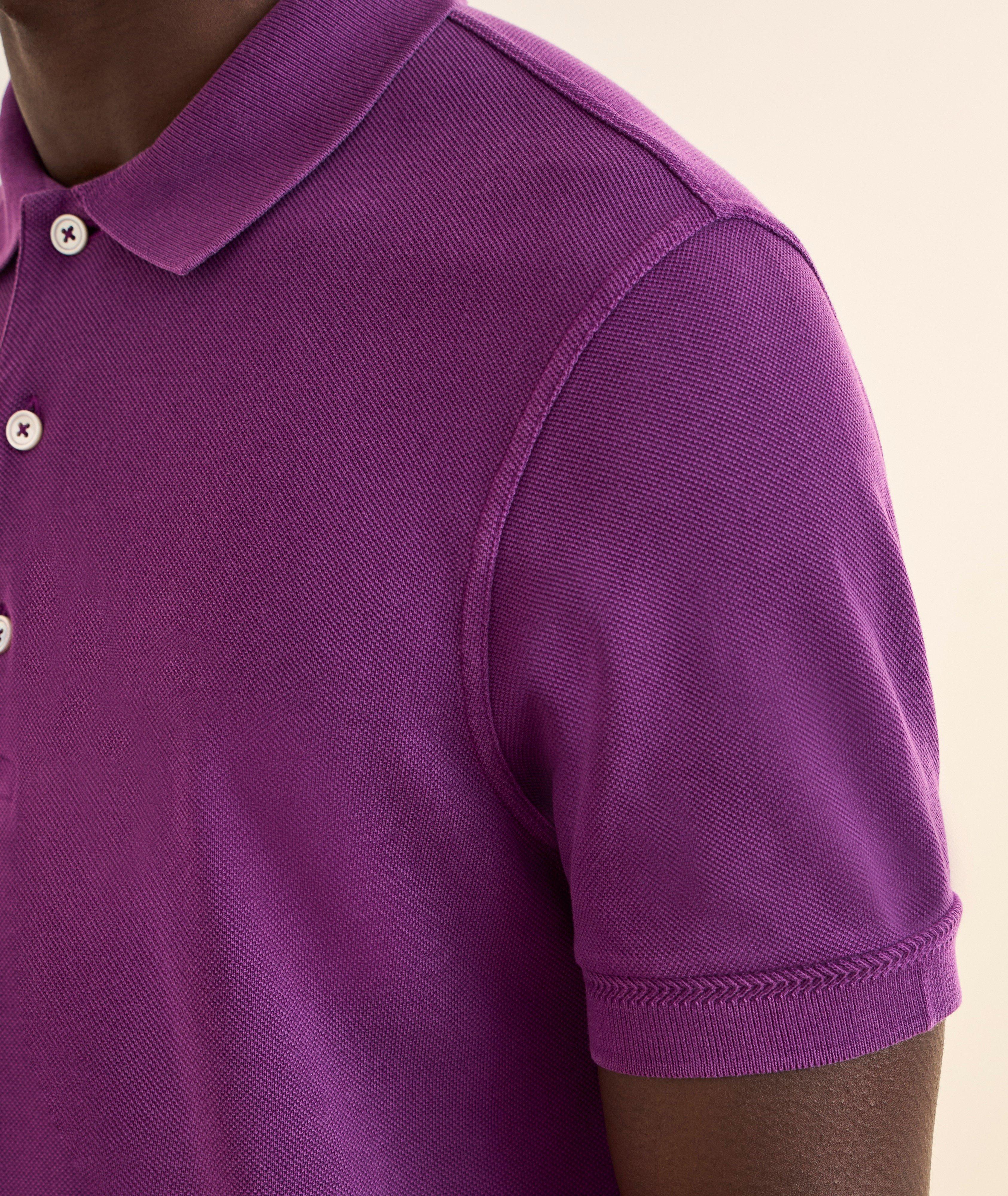 Lyocell-Cotton Piqué Polo  image 3