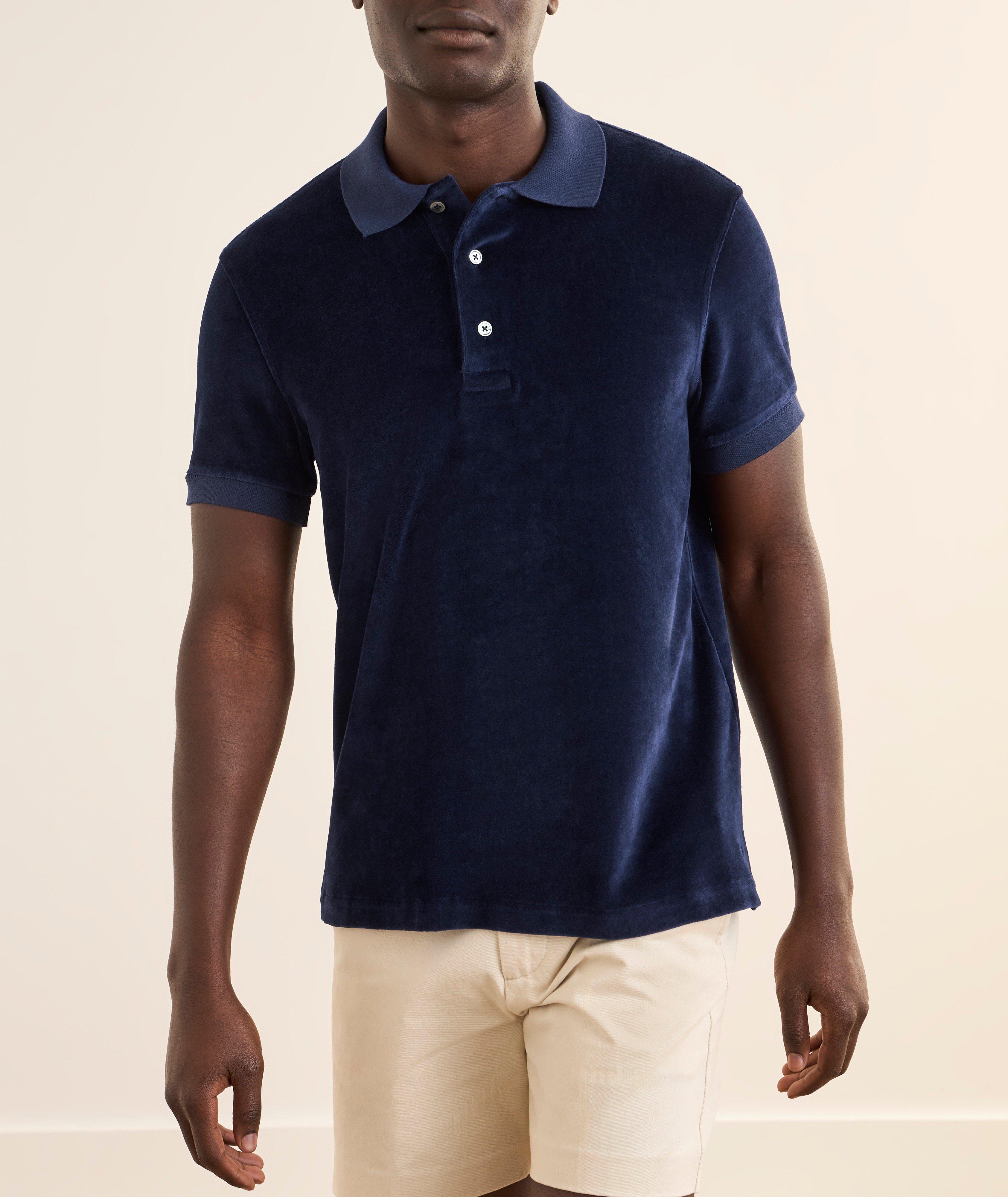 Polo coton-modal velours mélangé image 1