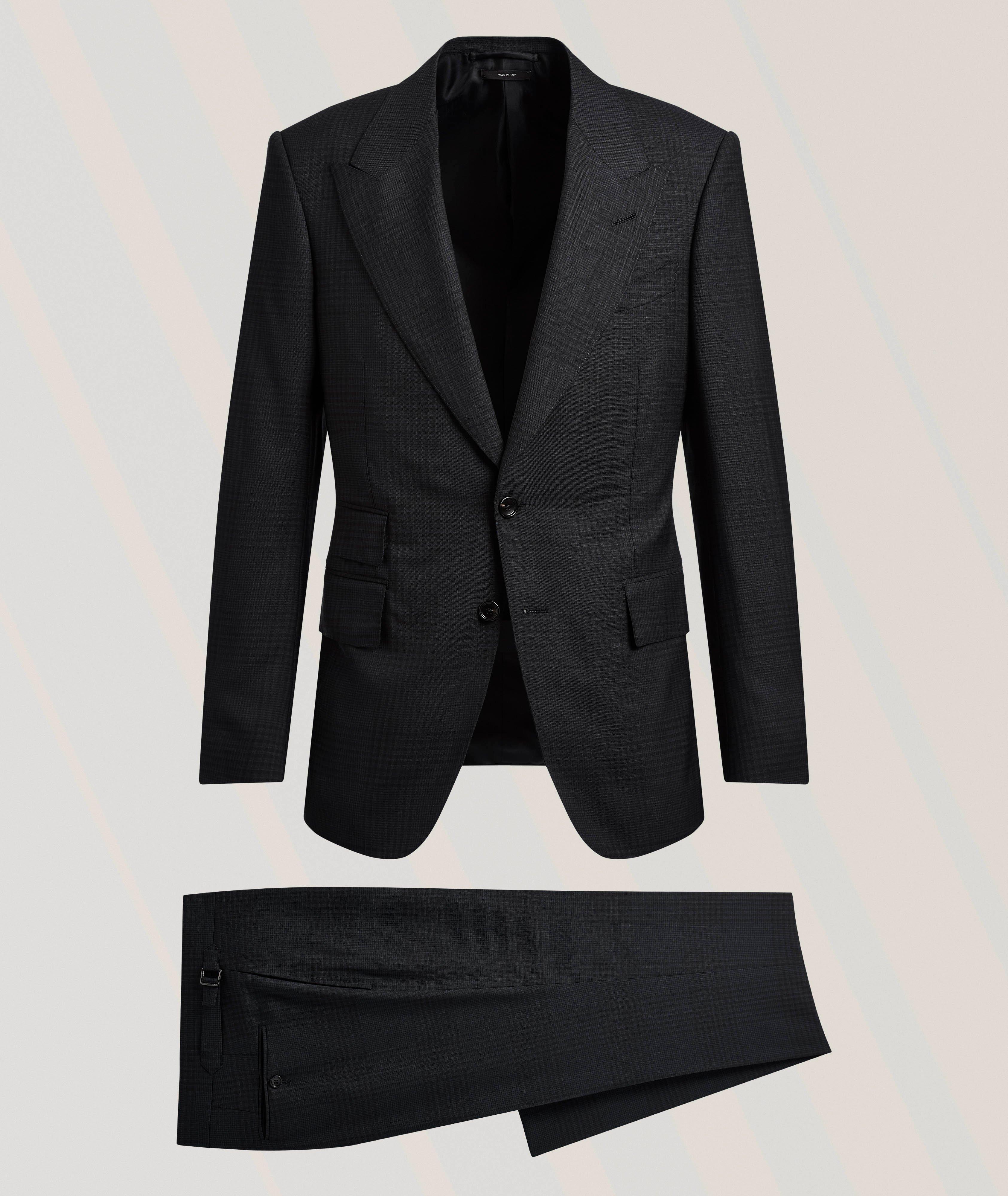 Shelton Checked Stretch-Wool Suit  image 0