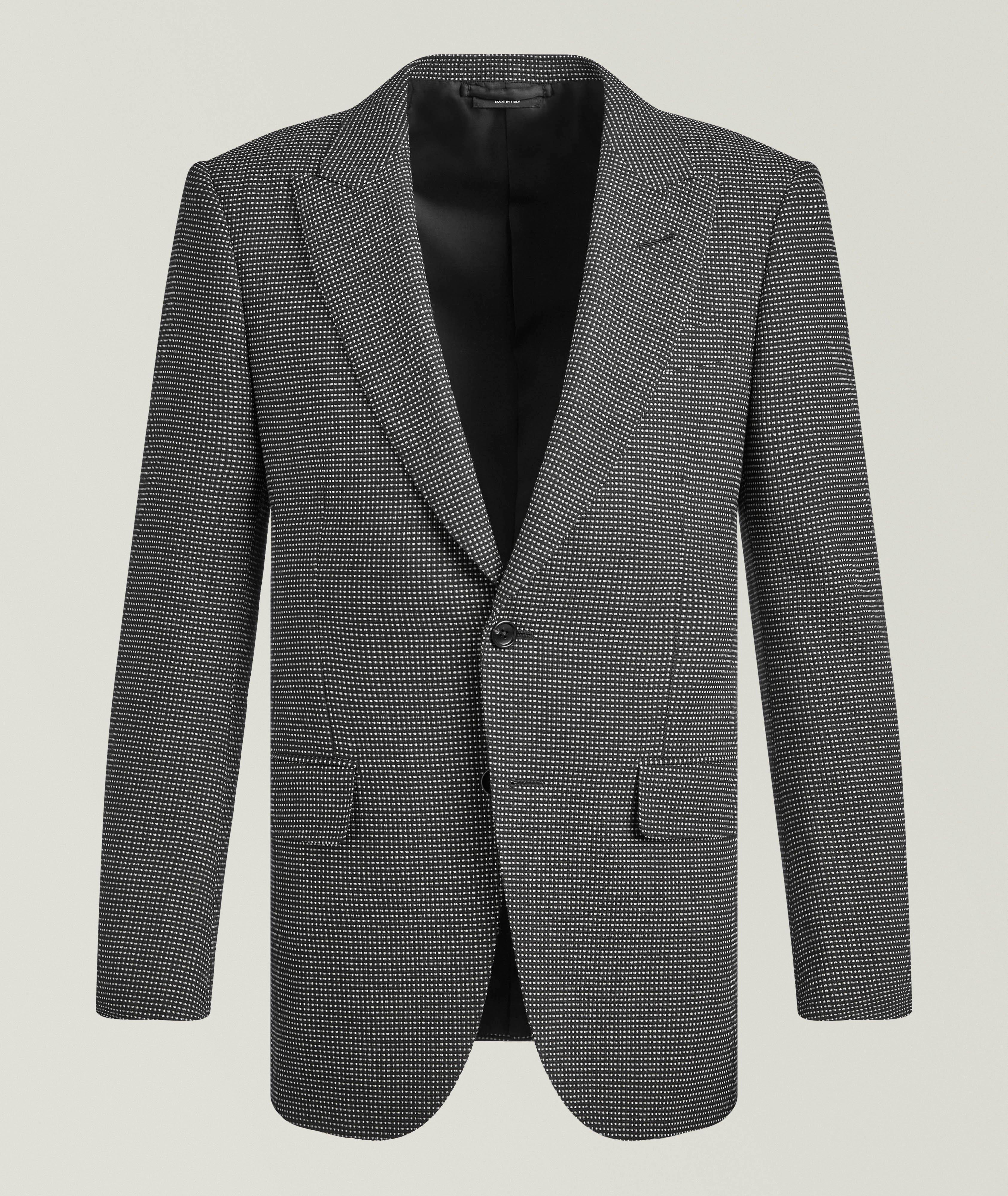 TOM FORD Dyllan Polka Dot Wool Tuxedo Jacket