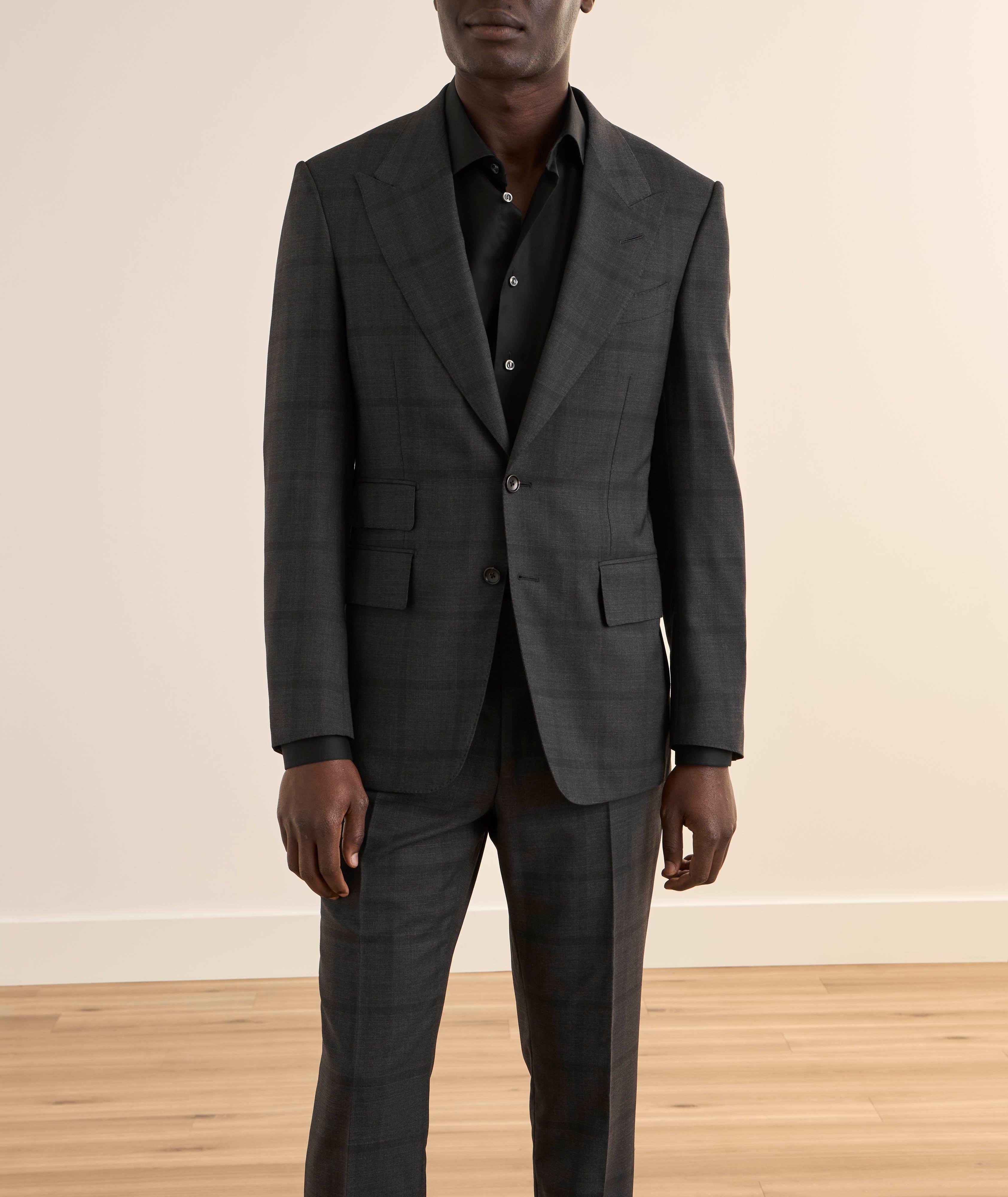 Shelton Checked Stretch-Wool Suit  image 1