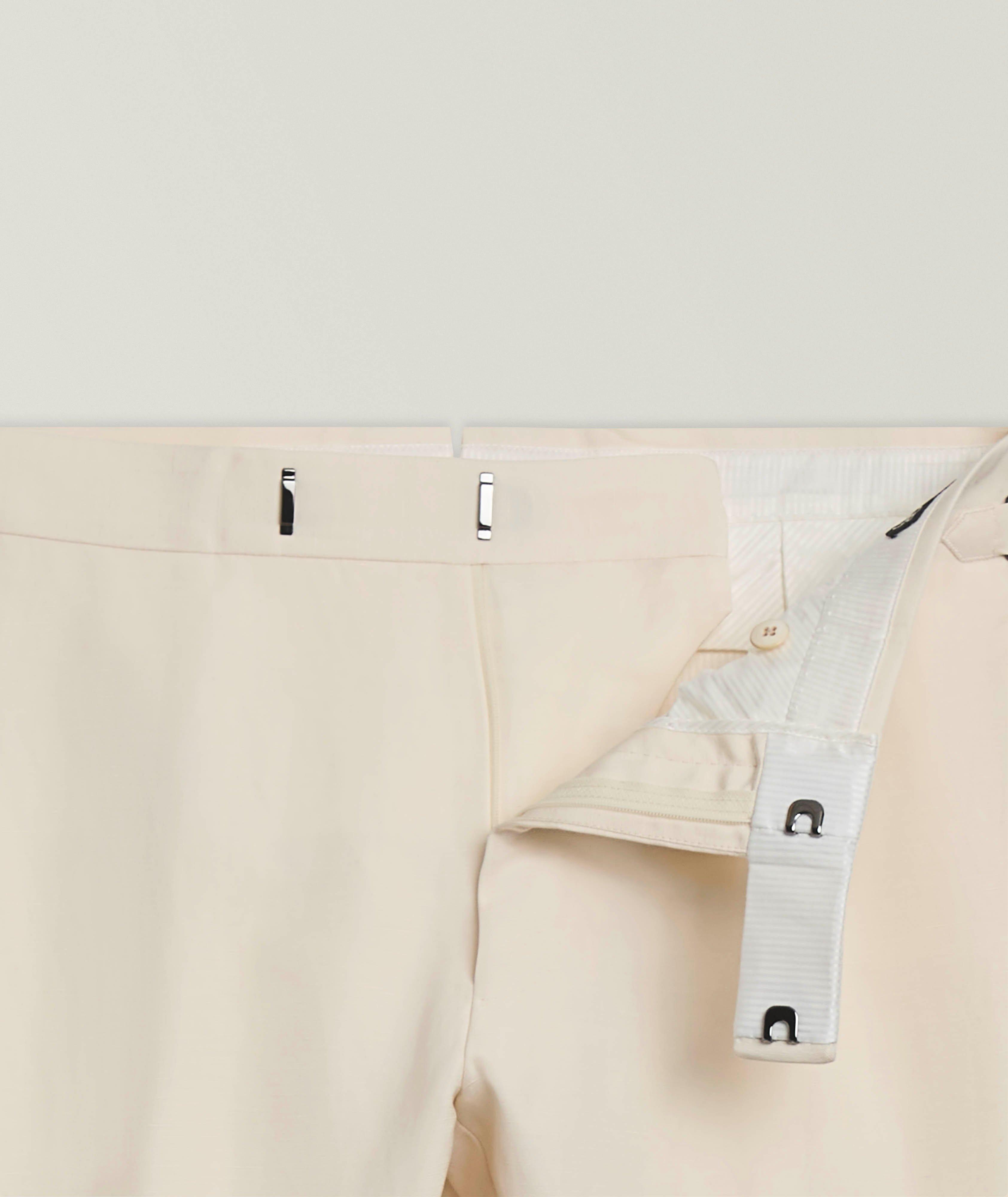 Shelton Linen-Silk Canvas Dress Pants image 1