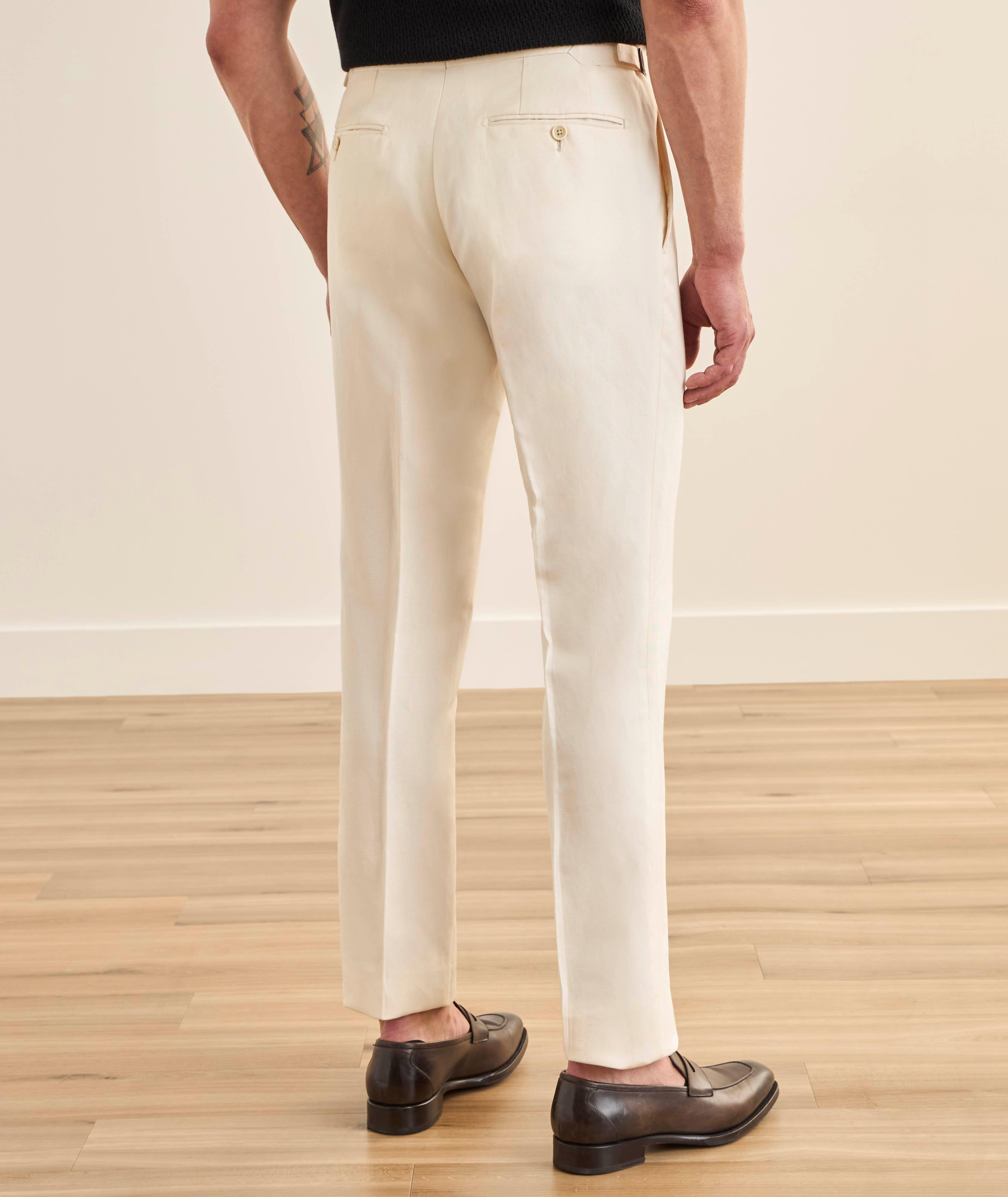 Shelton Linen-Silk Canvas Dress Pants image 3