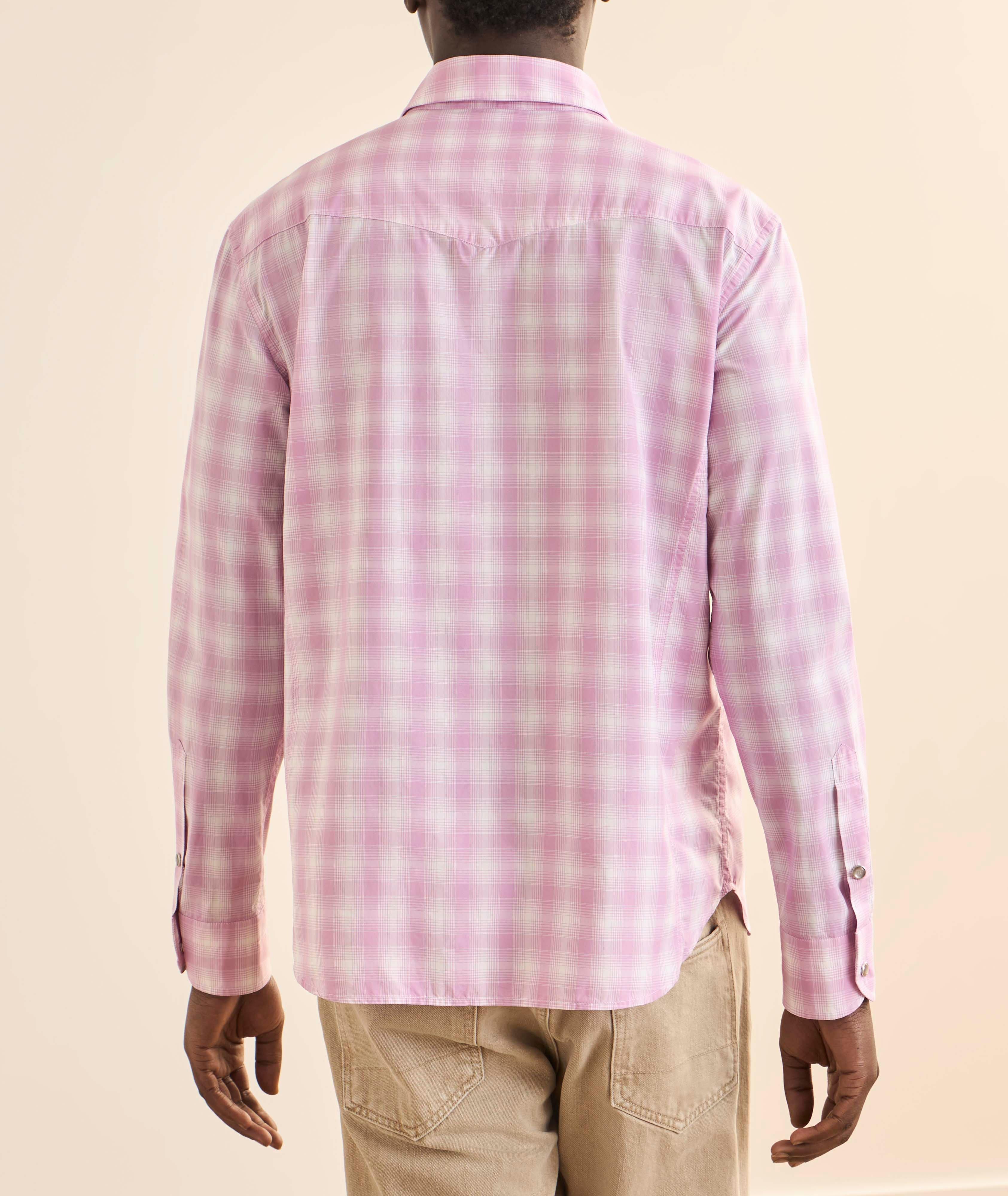 Chemise western coton à carreaux image 2