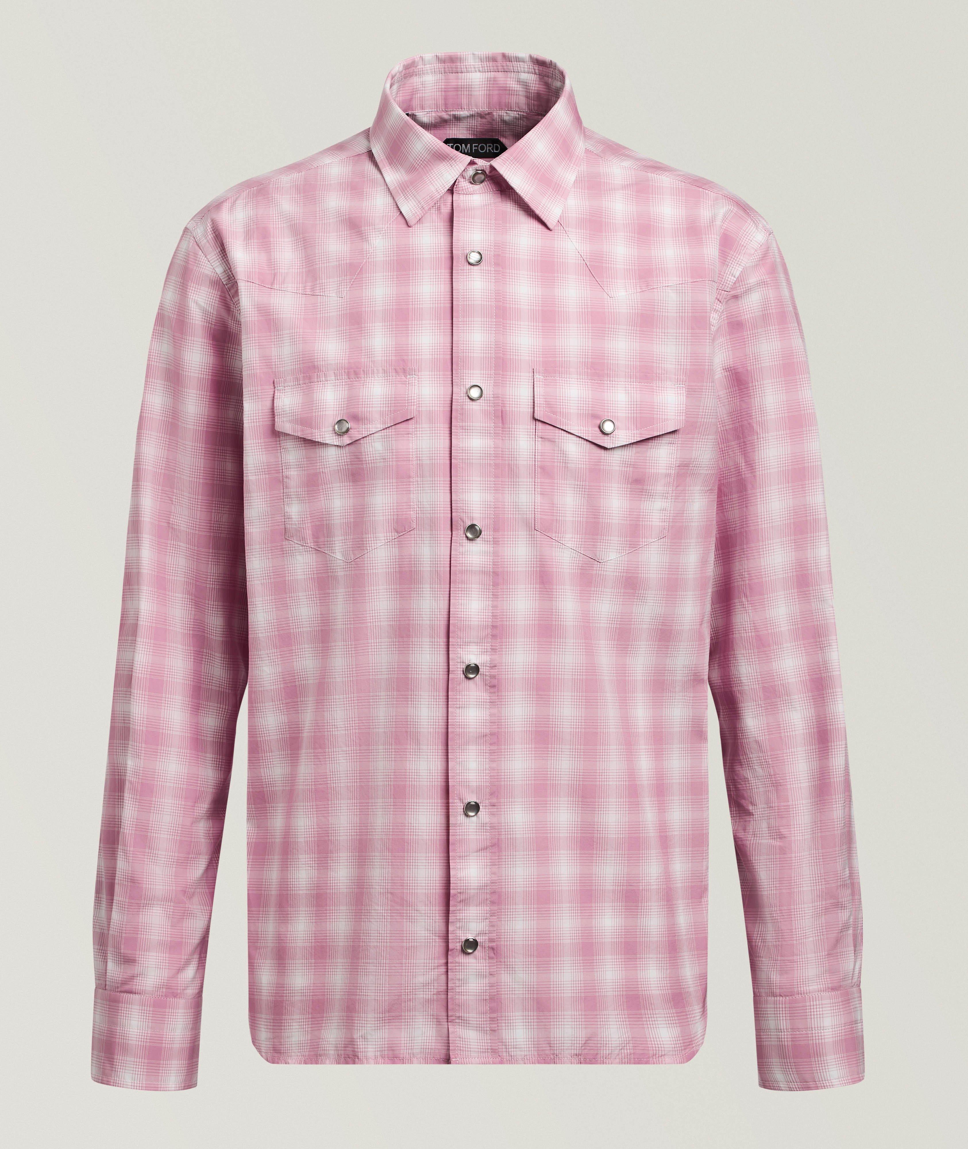 Chemise western coton à carreaux image 0