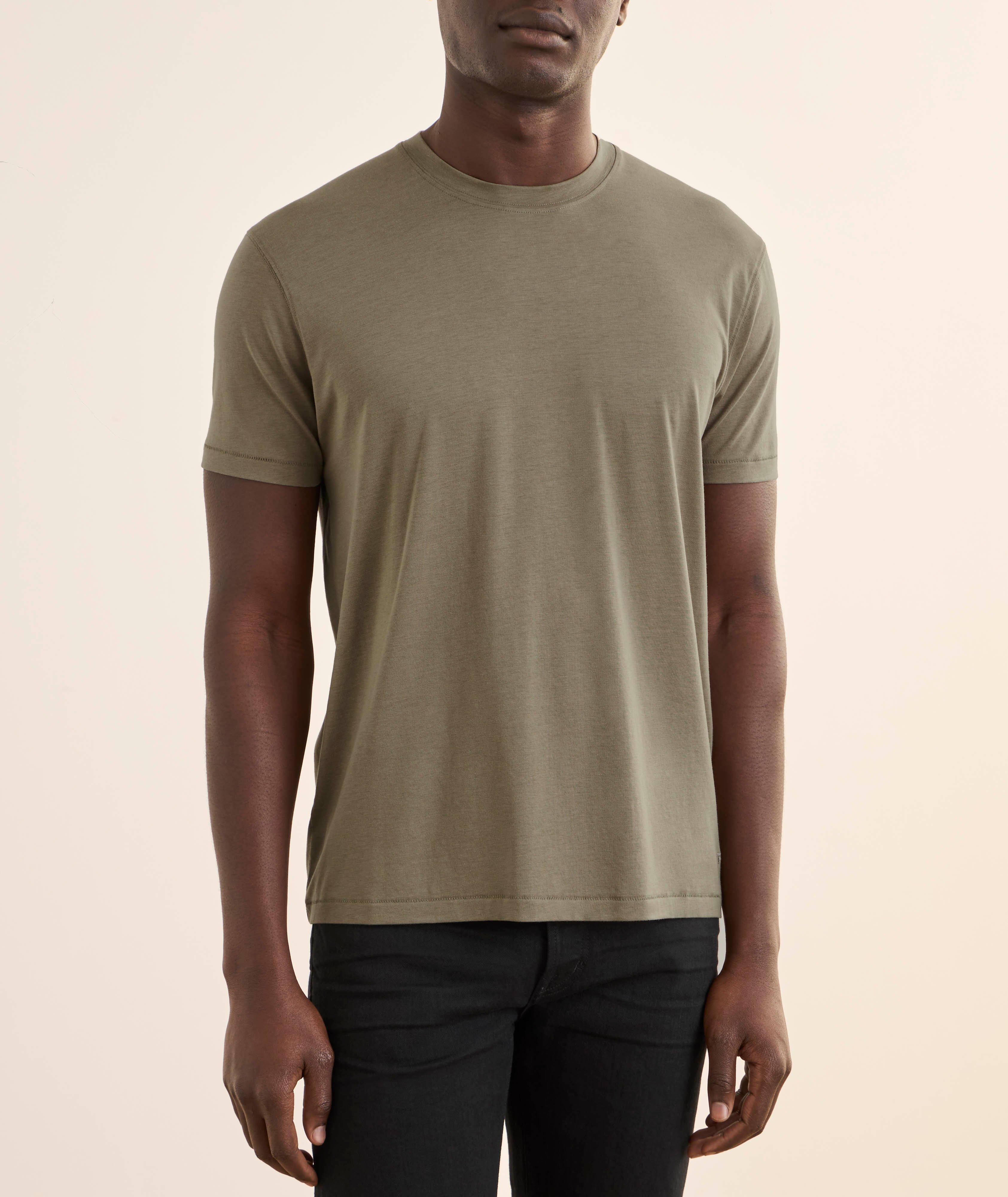 T-shirt lyocell-coton encolure ronde image 1