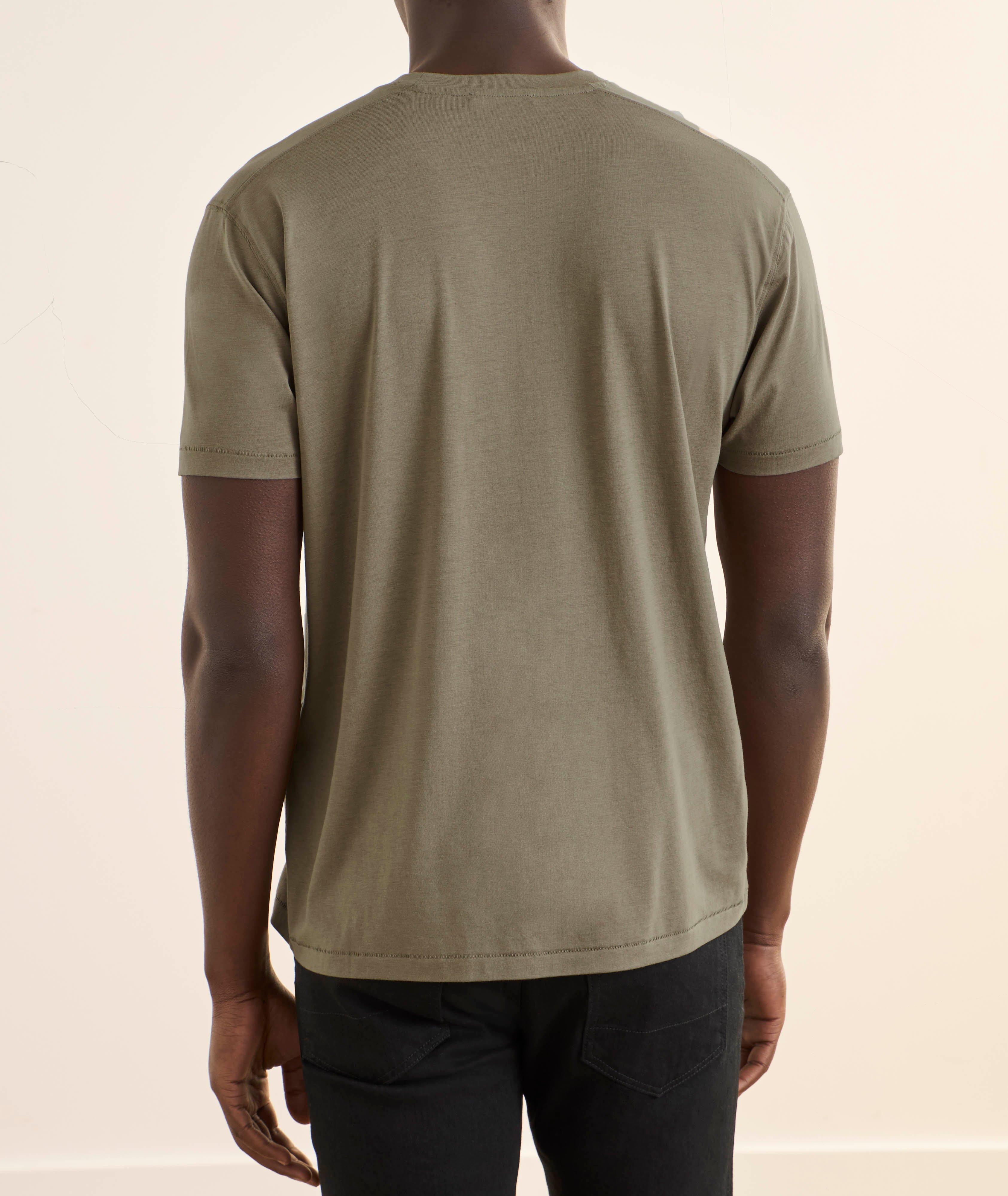 T-shirt lyocell-coton encolure ronde image 2