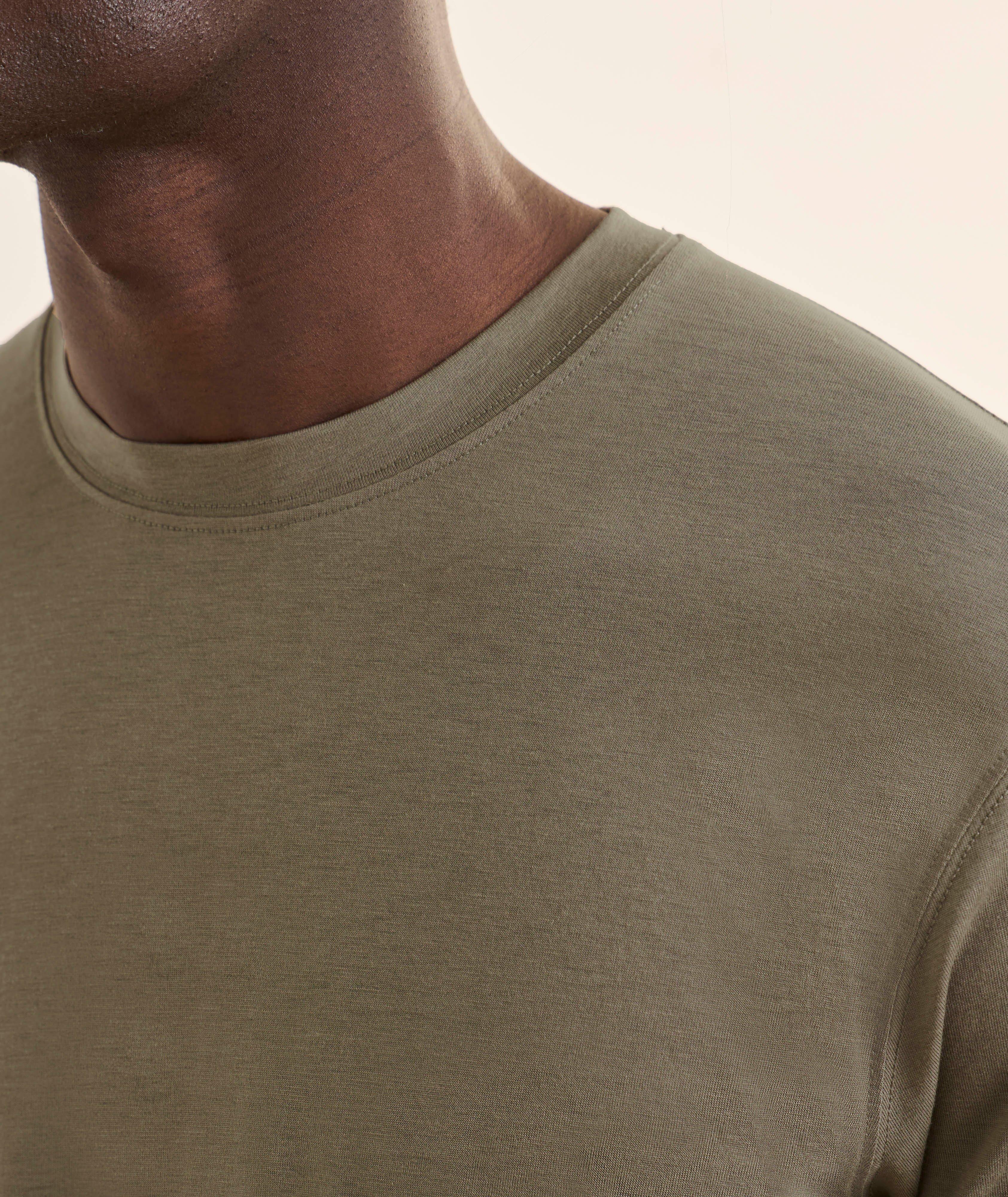 T-shirt lyocell-coton encolure ronde image 3