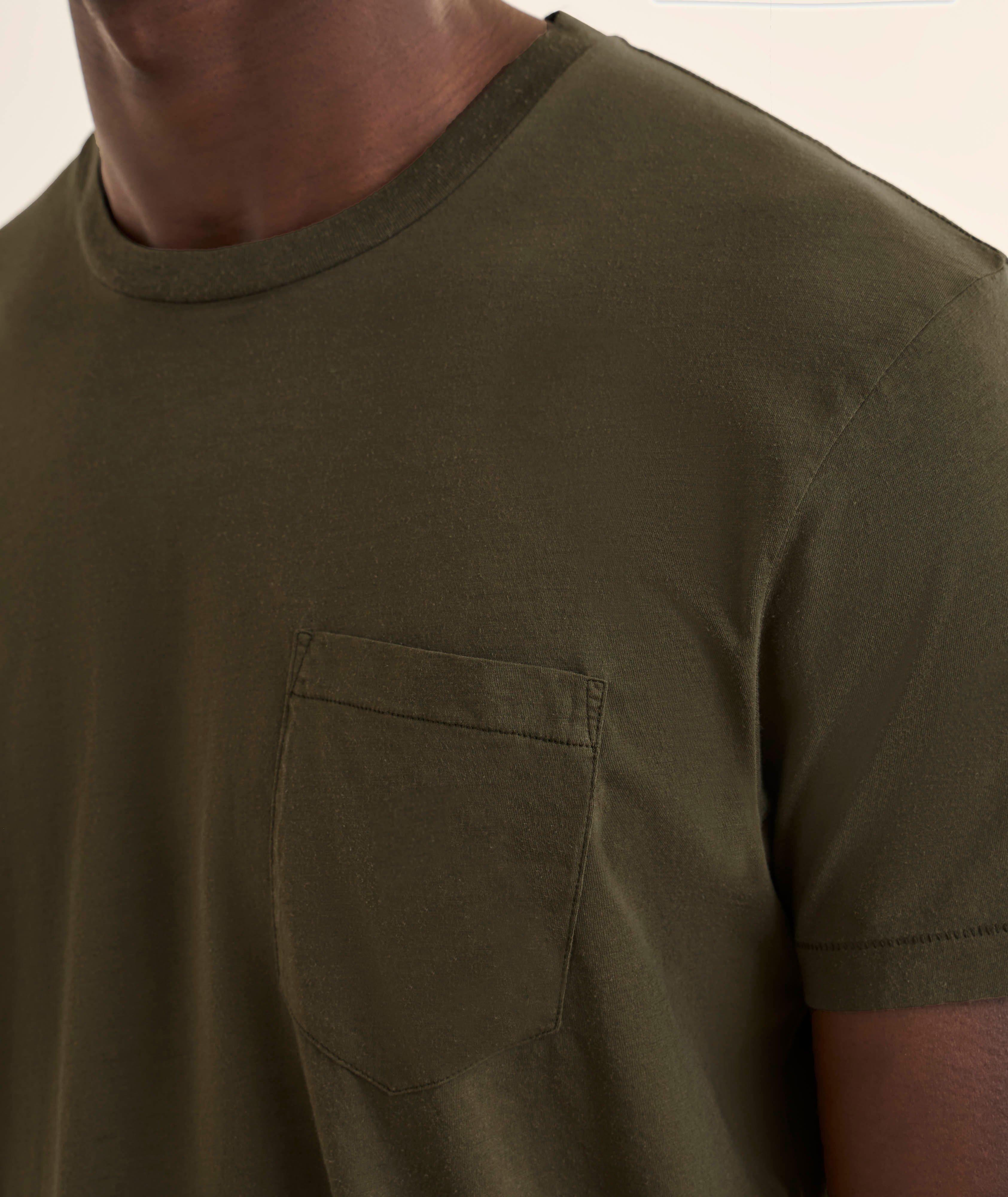 T-shirt coton-soie flammé encolure ronde image 3