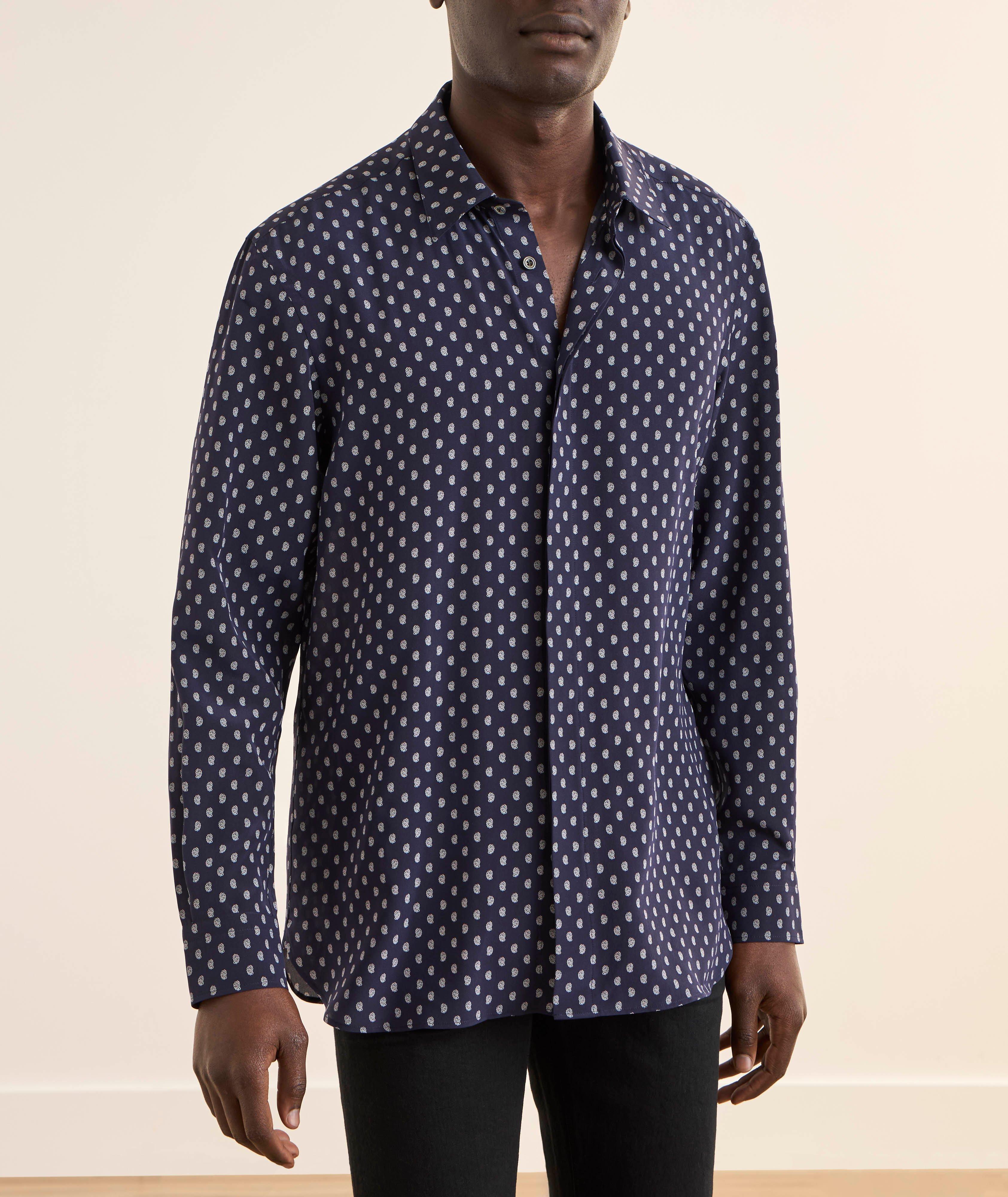 Crêpe de Chine Paisley Fluid Shirt  image 1