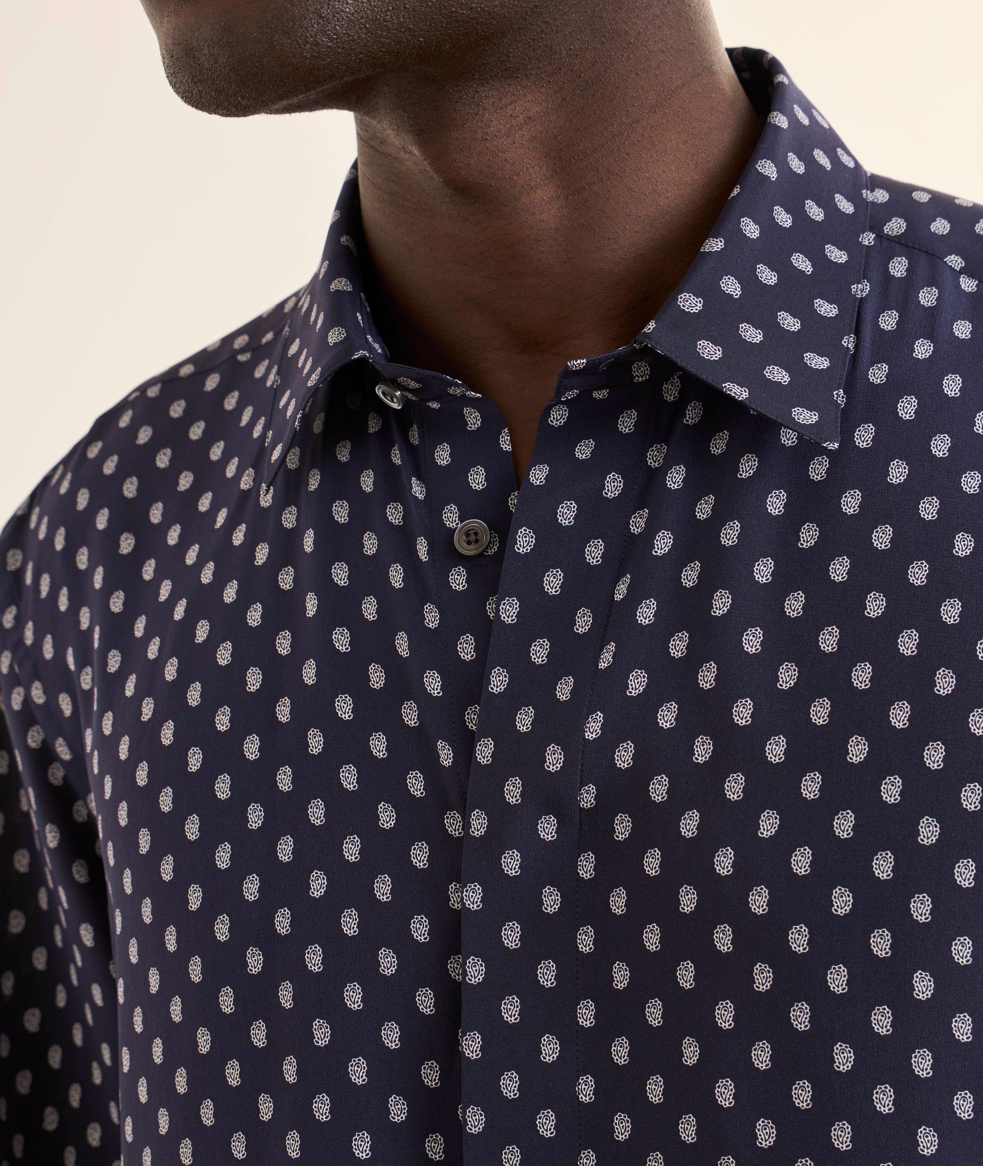 Crêpe de Chine Paisley Fluid Shirt  image 3