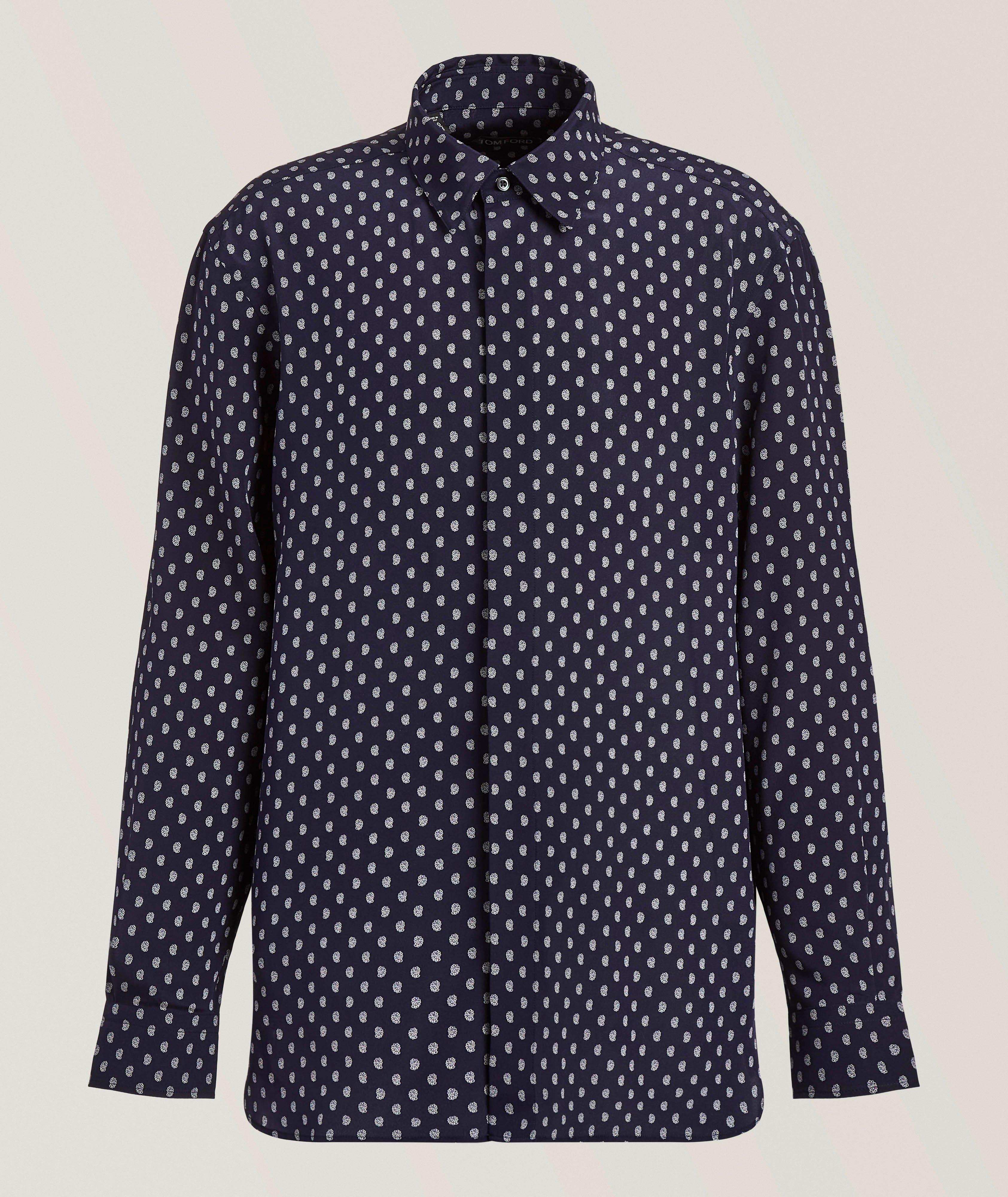 Chemise paisley fluide crêpe de Chine image 0