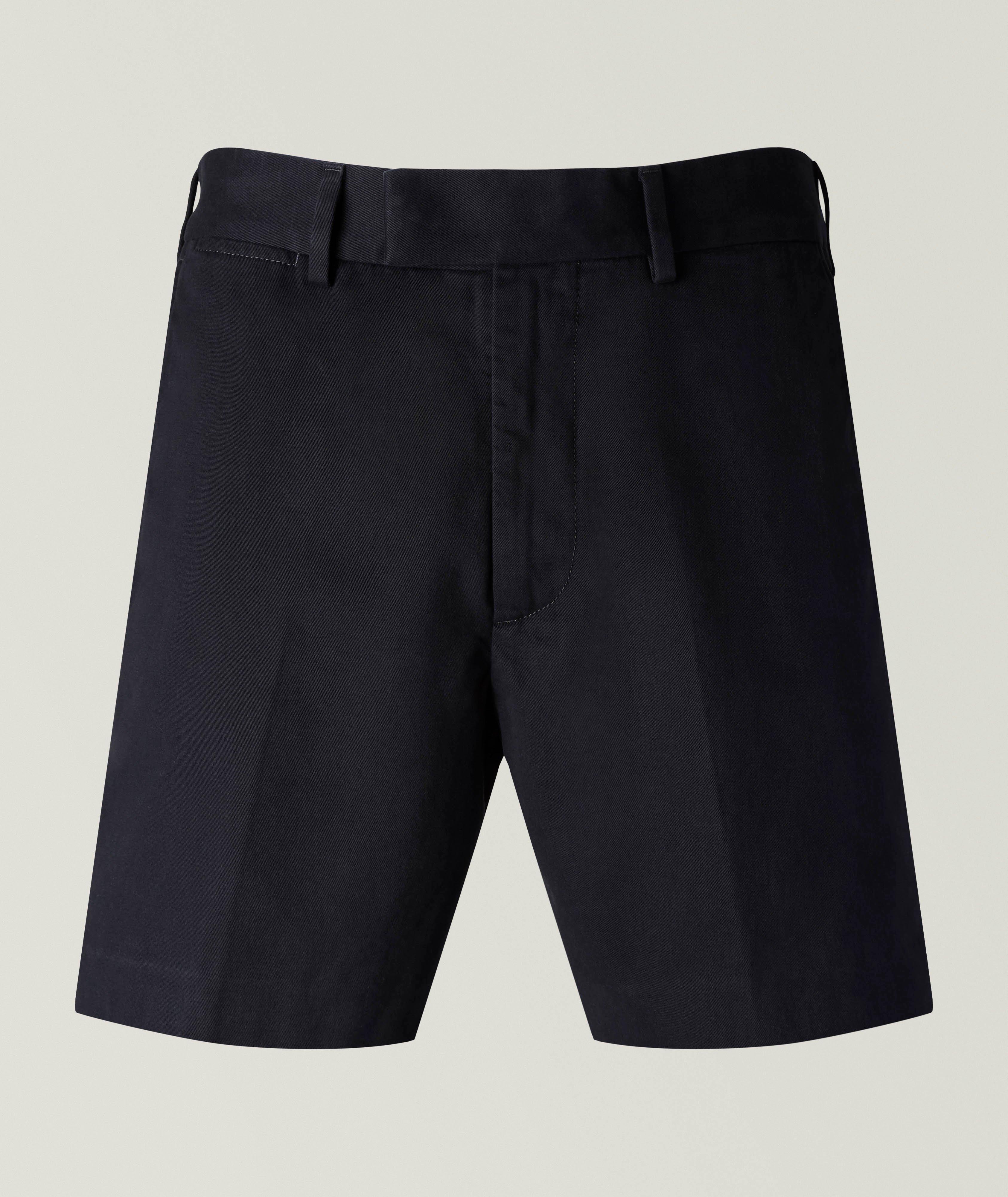Brushed Cotton Drill Tailored Shorts  image 0