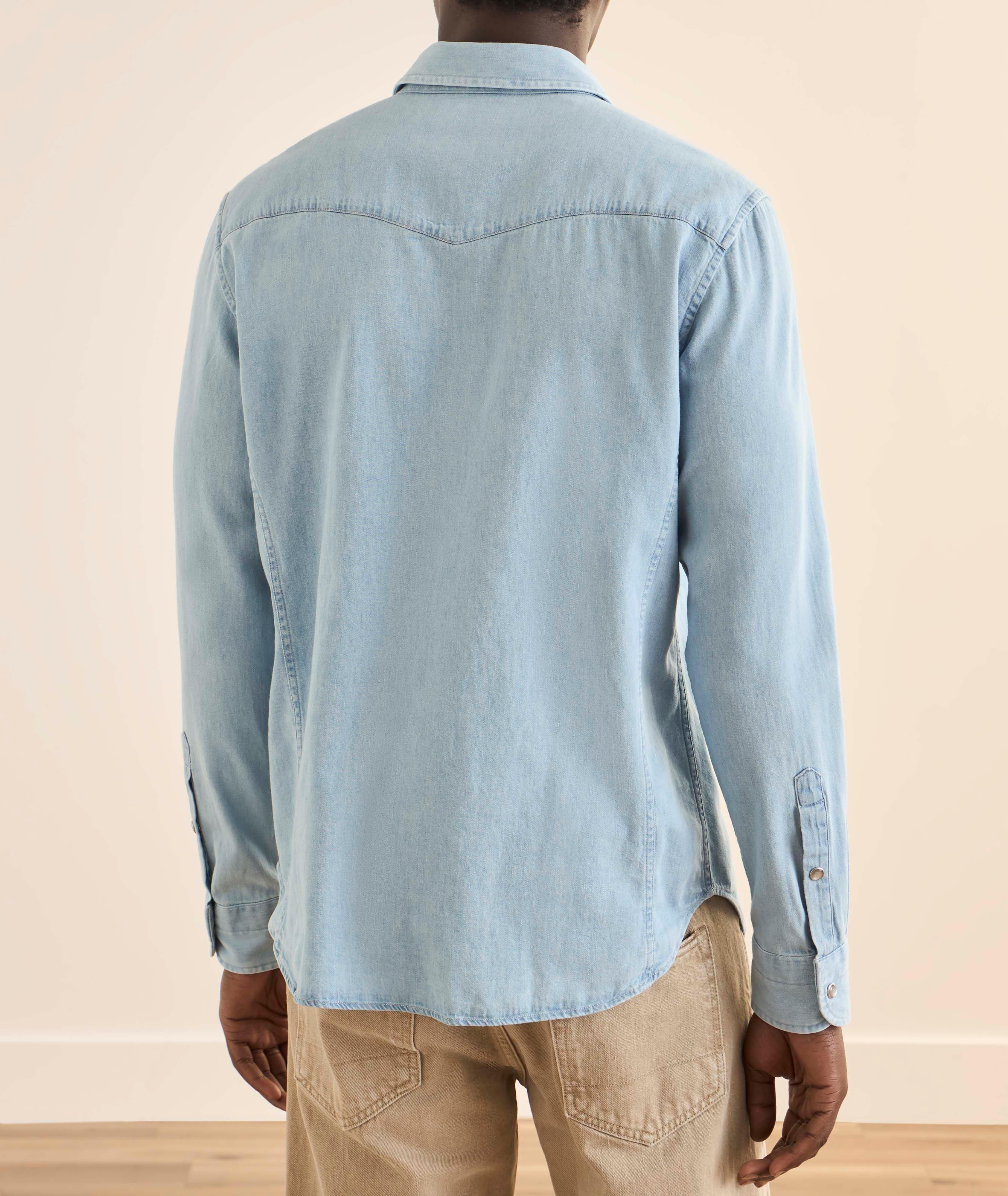 Chemise western chambray denim image 2