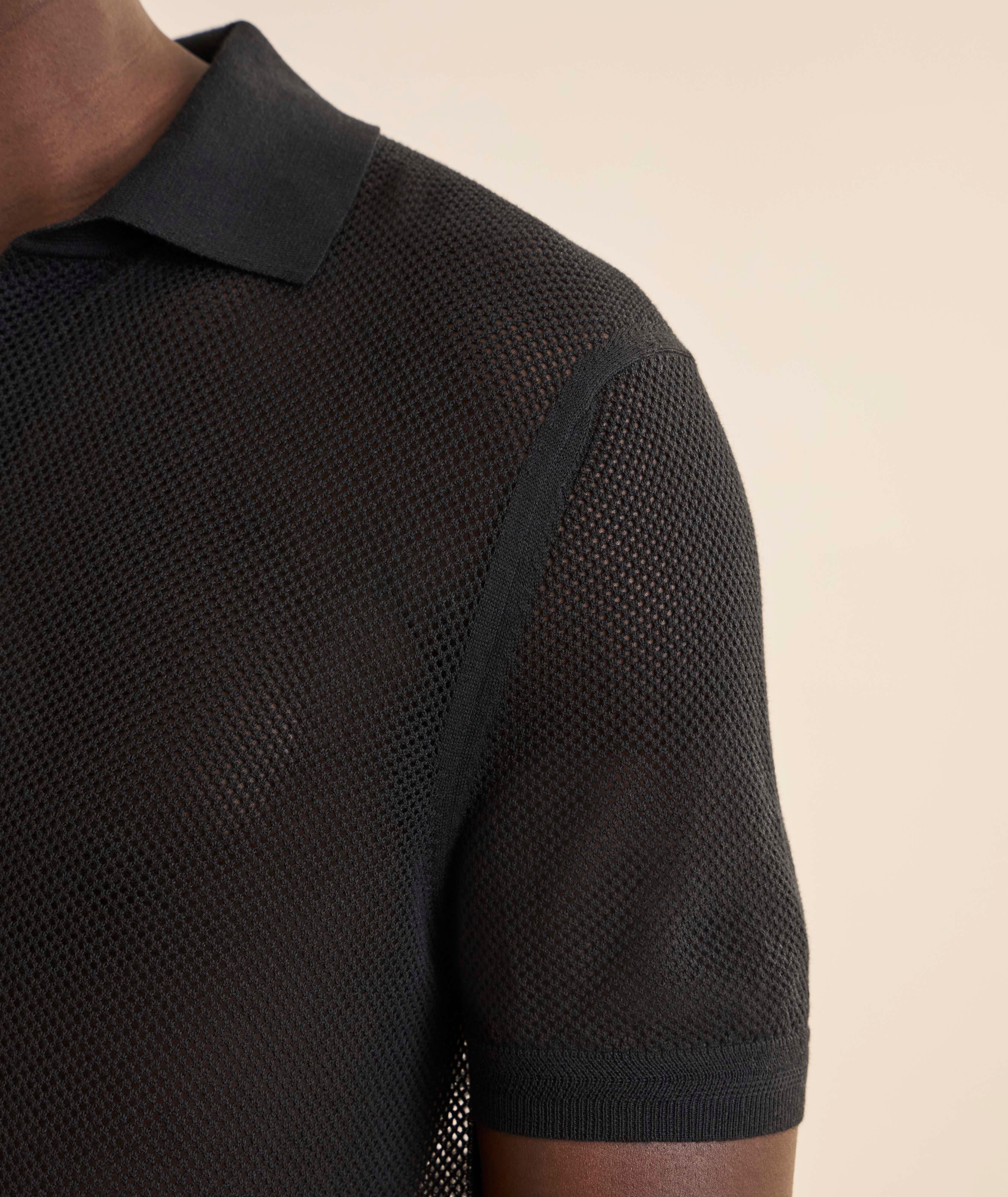 Polo coton-soie maille image 4