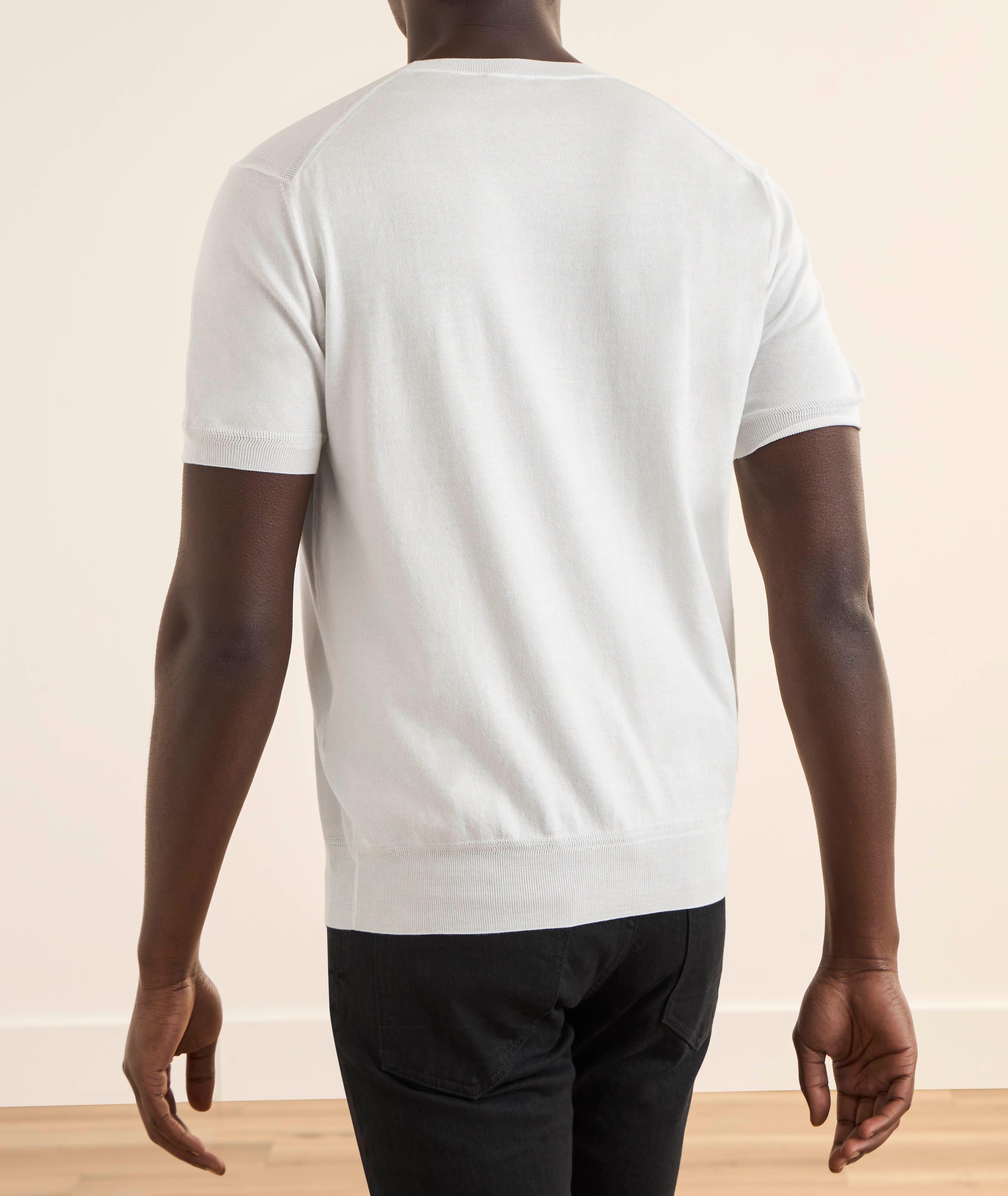 T-shirt coton tricot encolure ronde image 2