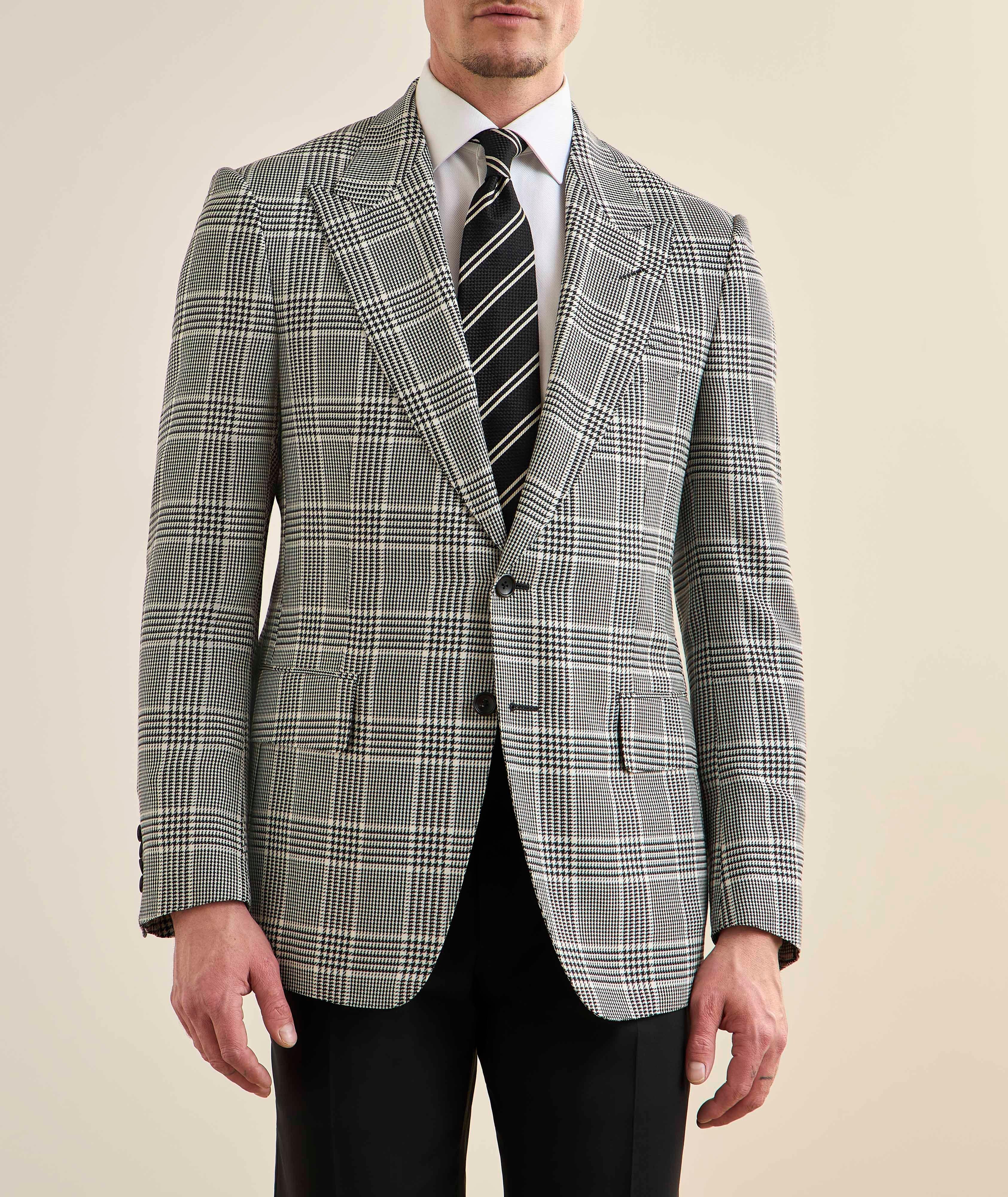 Shelton Prince of Wales Wool-Blend Sport Jacket image 1