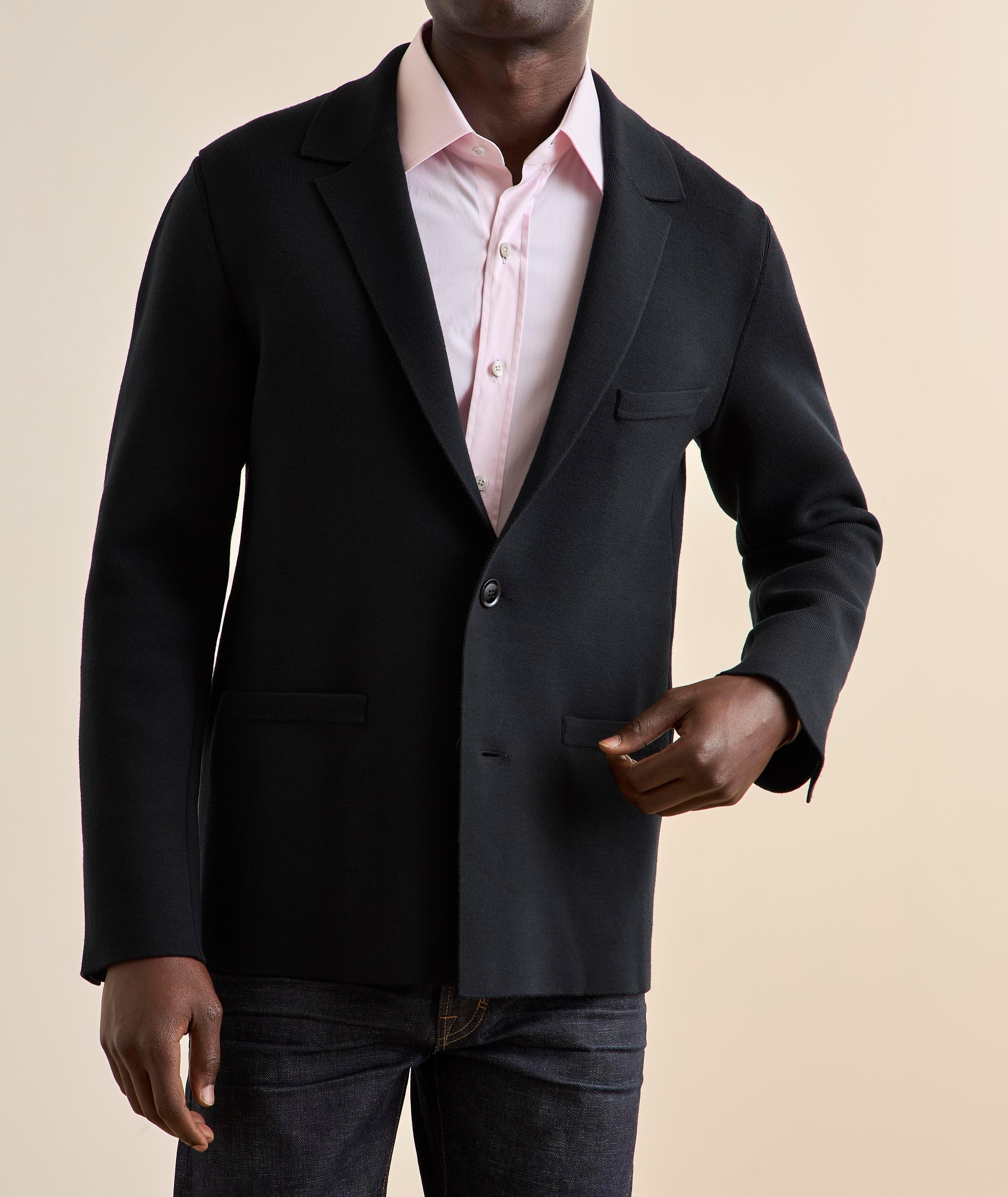 Double-Face Wool Sweater Jacket image 1