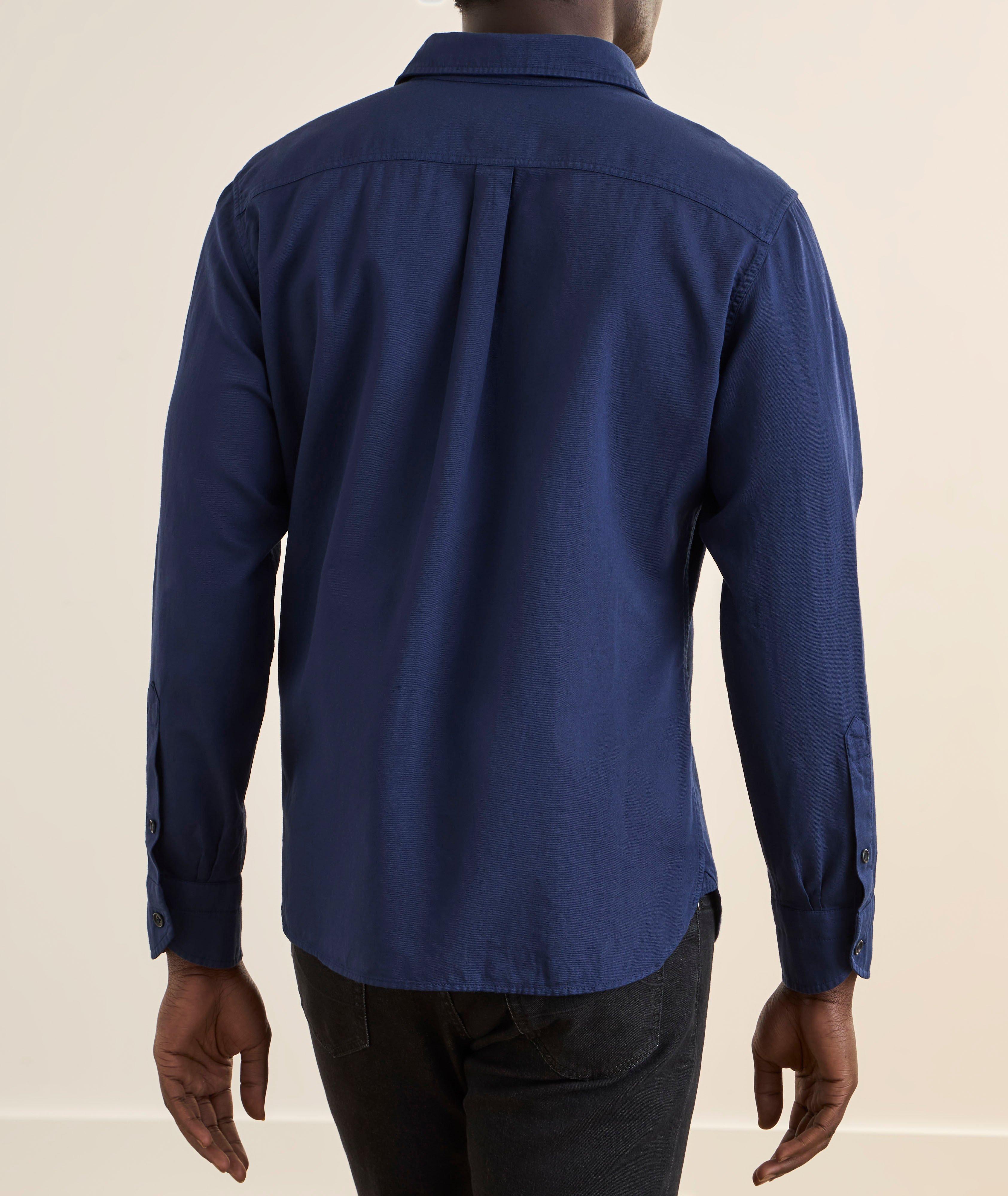 Cotton-Linen Drill Military Shirt  image 2