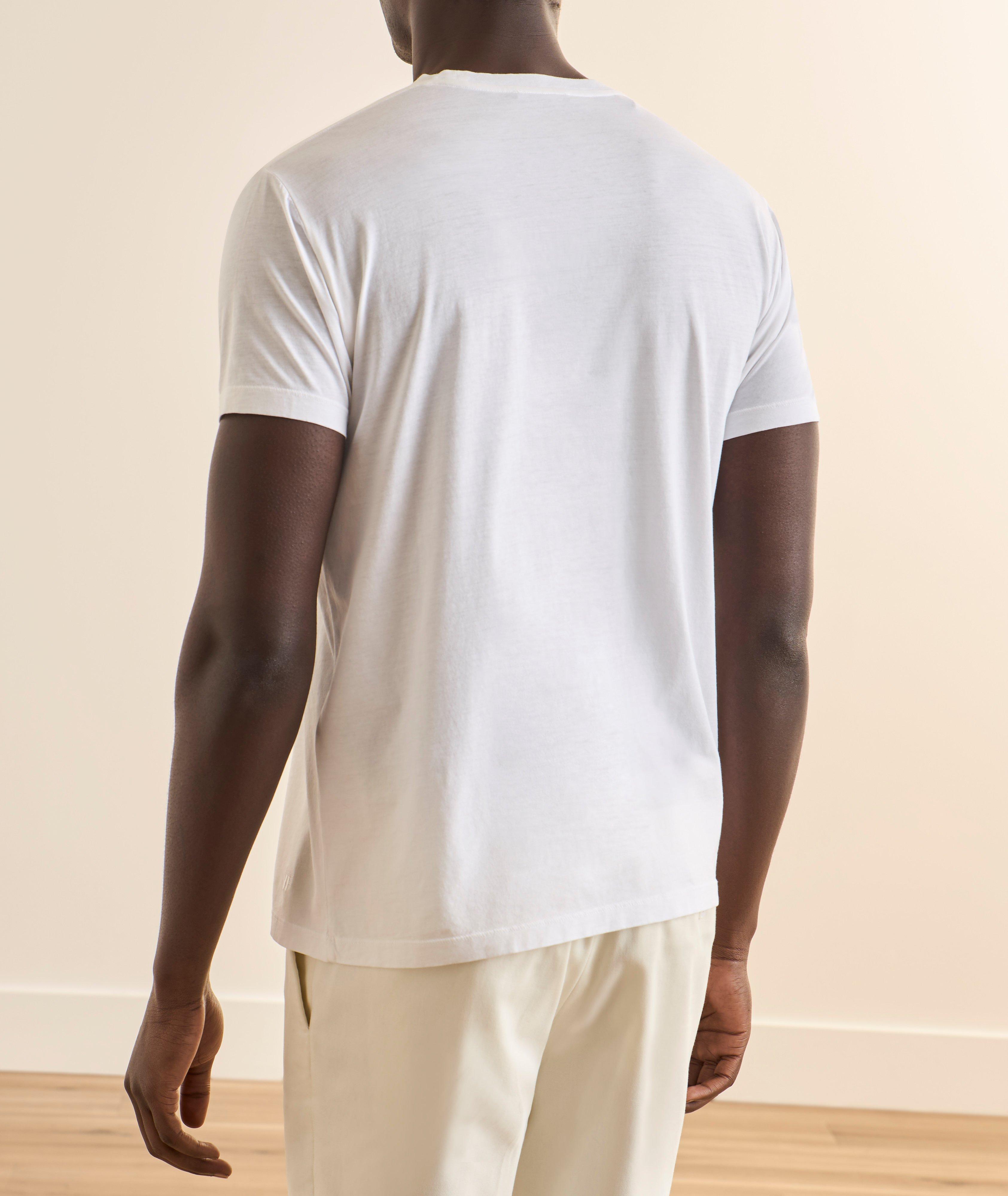 Cotton-Silk Slub Crewneck T-Shirt image 1