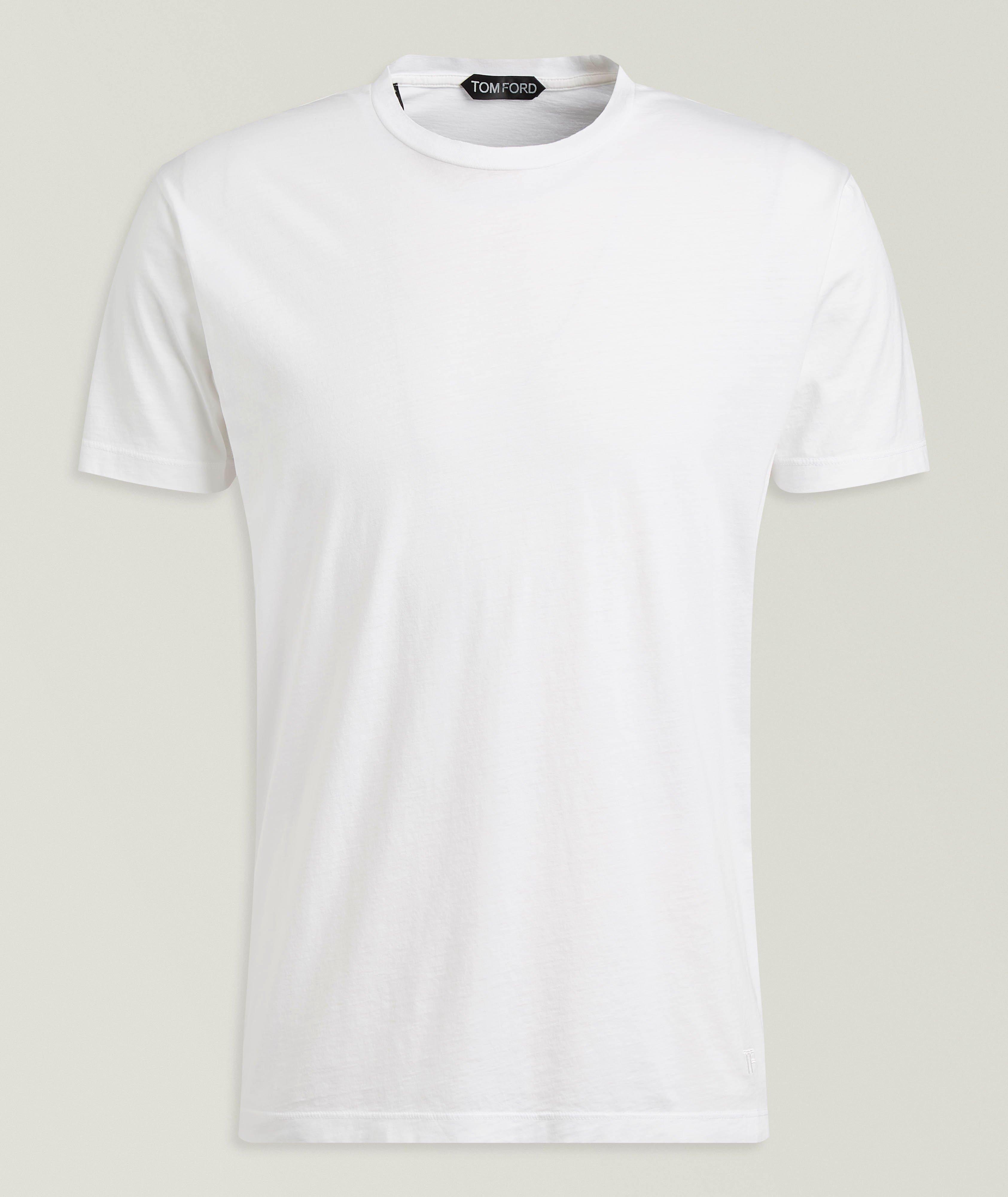 Cotton-Silk Slub Crewneck T-Shirt image 0