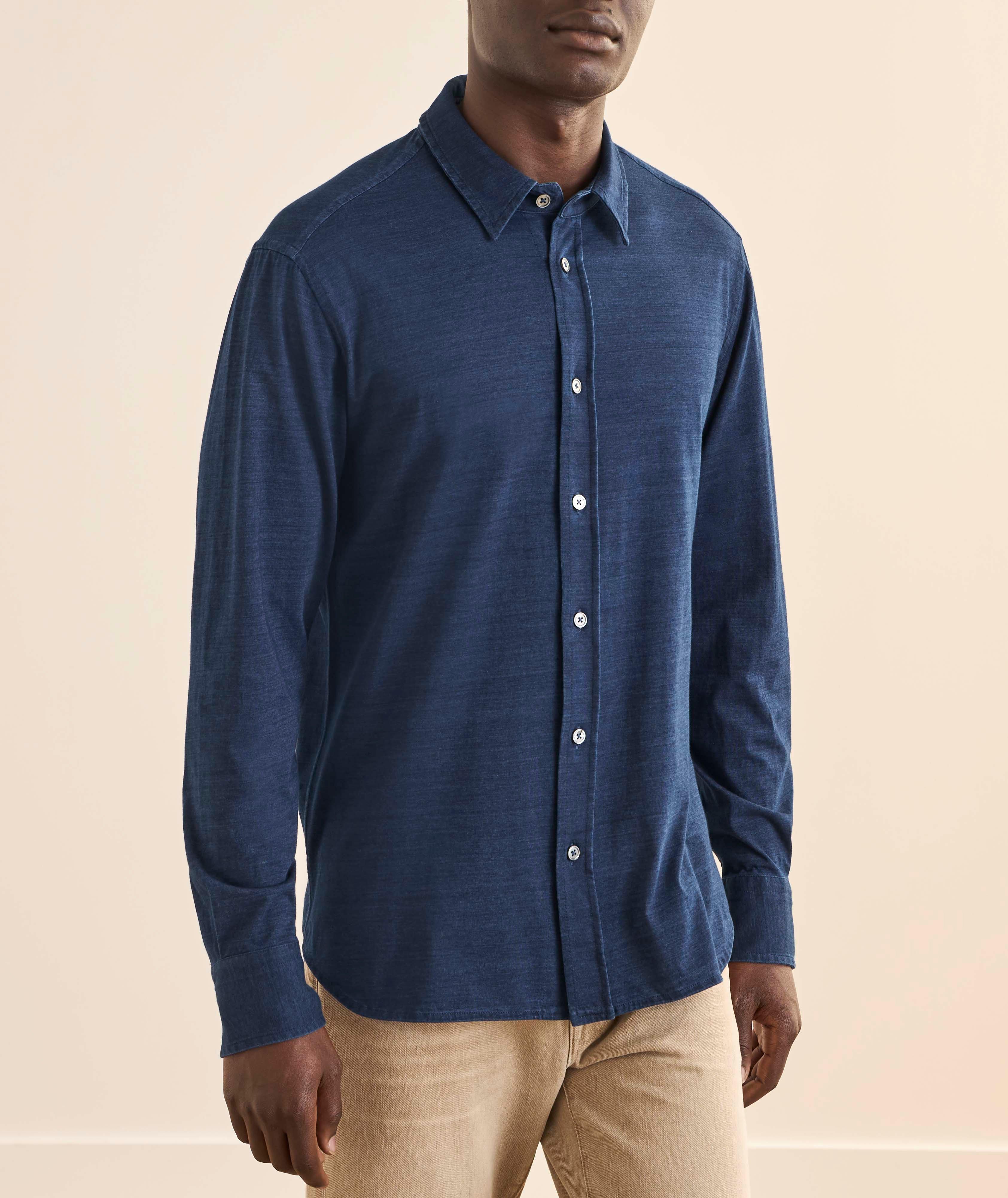 Chemise coton indigo image 1