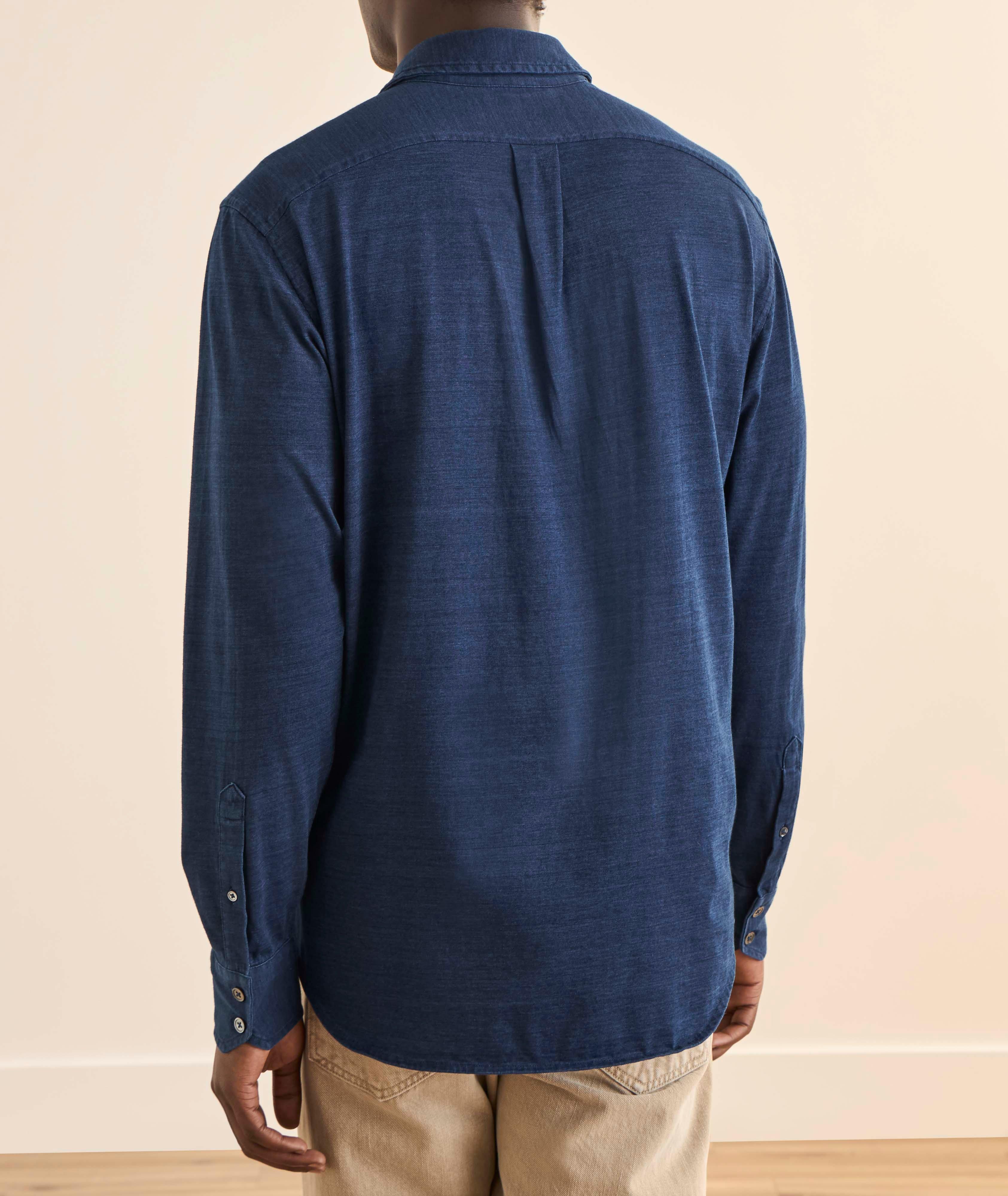 Chemise coton indigo image 2