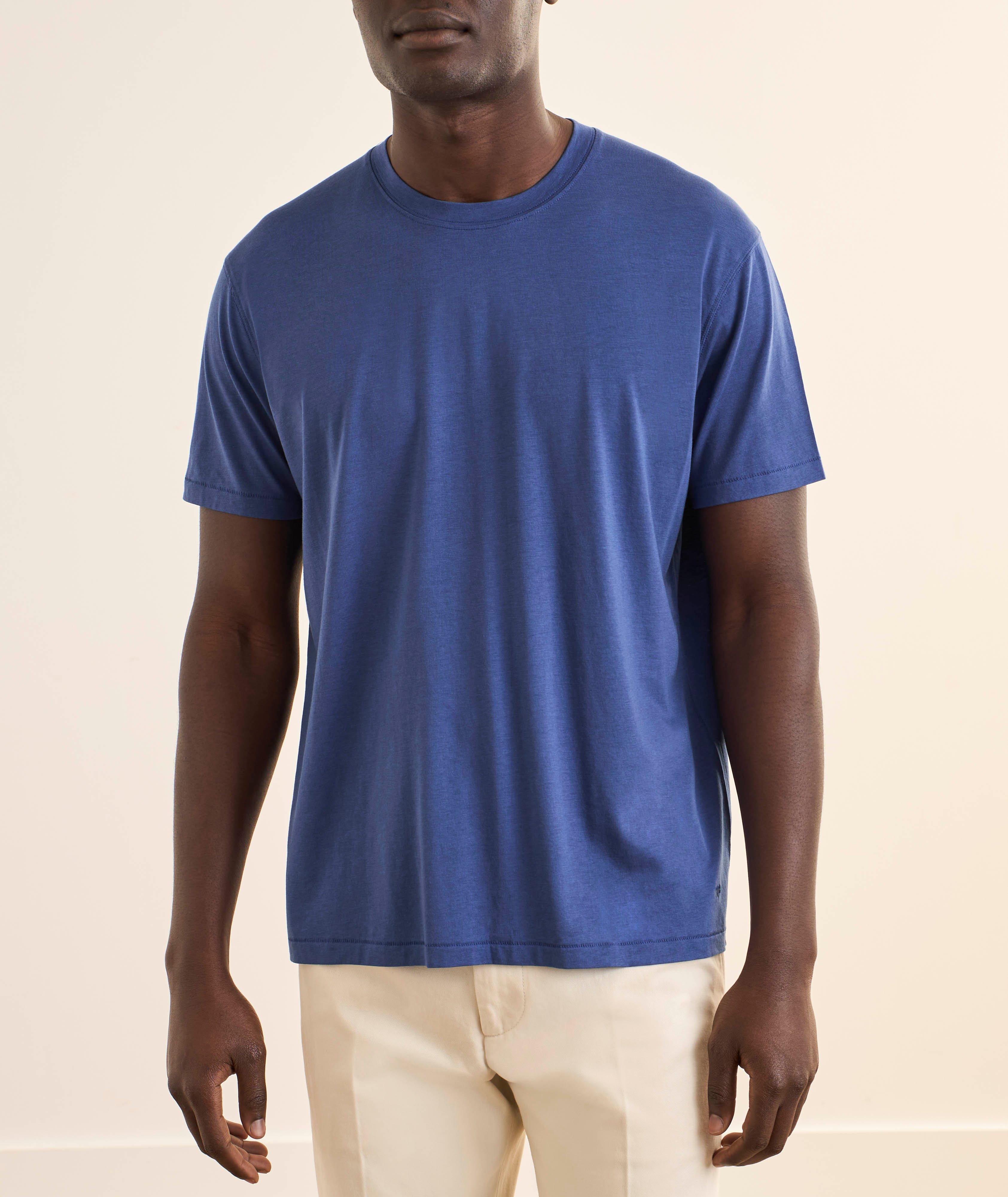 T-shirt lyocell-coton encolure ronde image 1