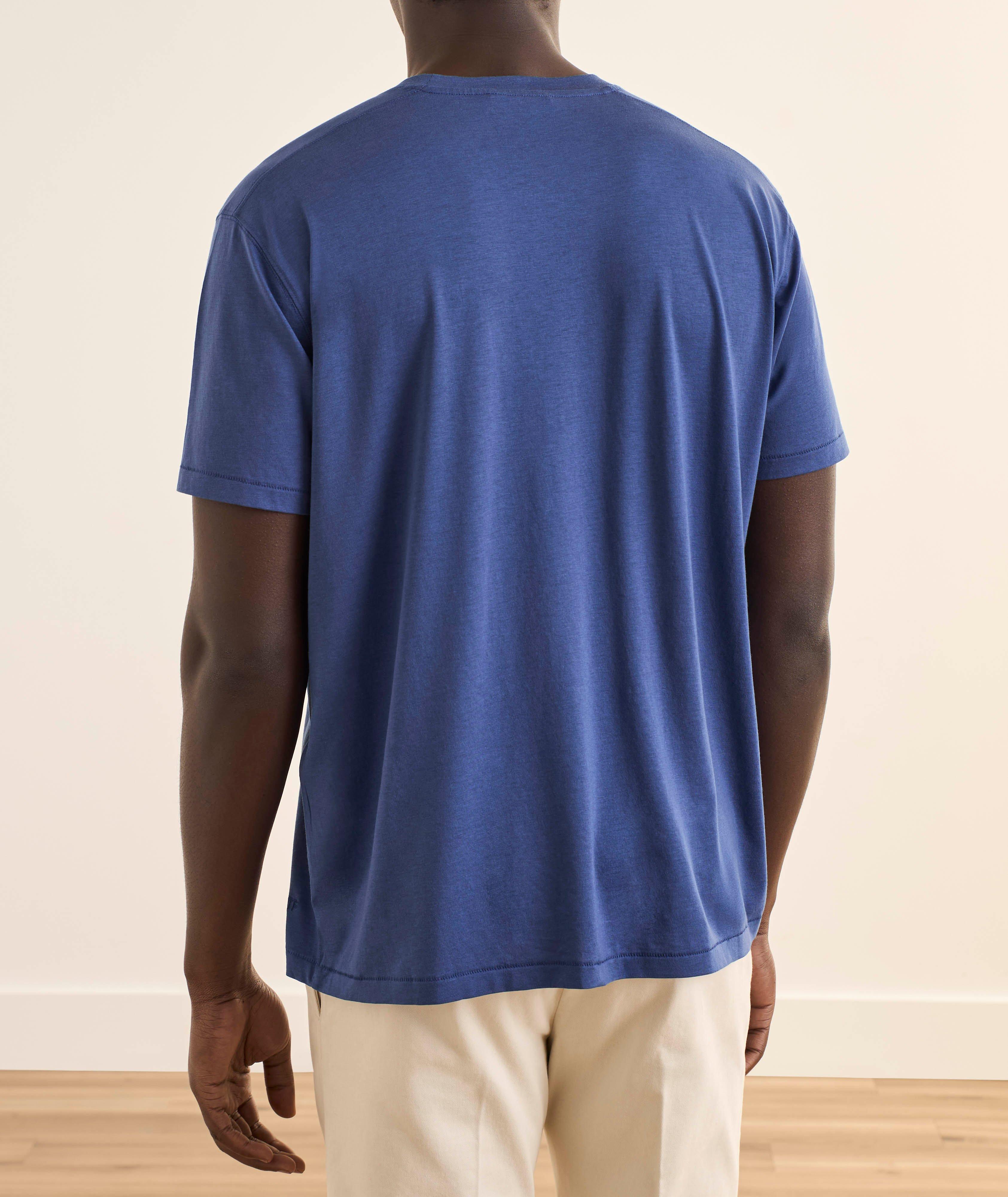 T-shirt lyocell-coton encolure ronde image 2