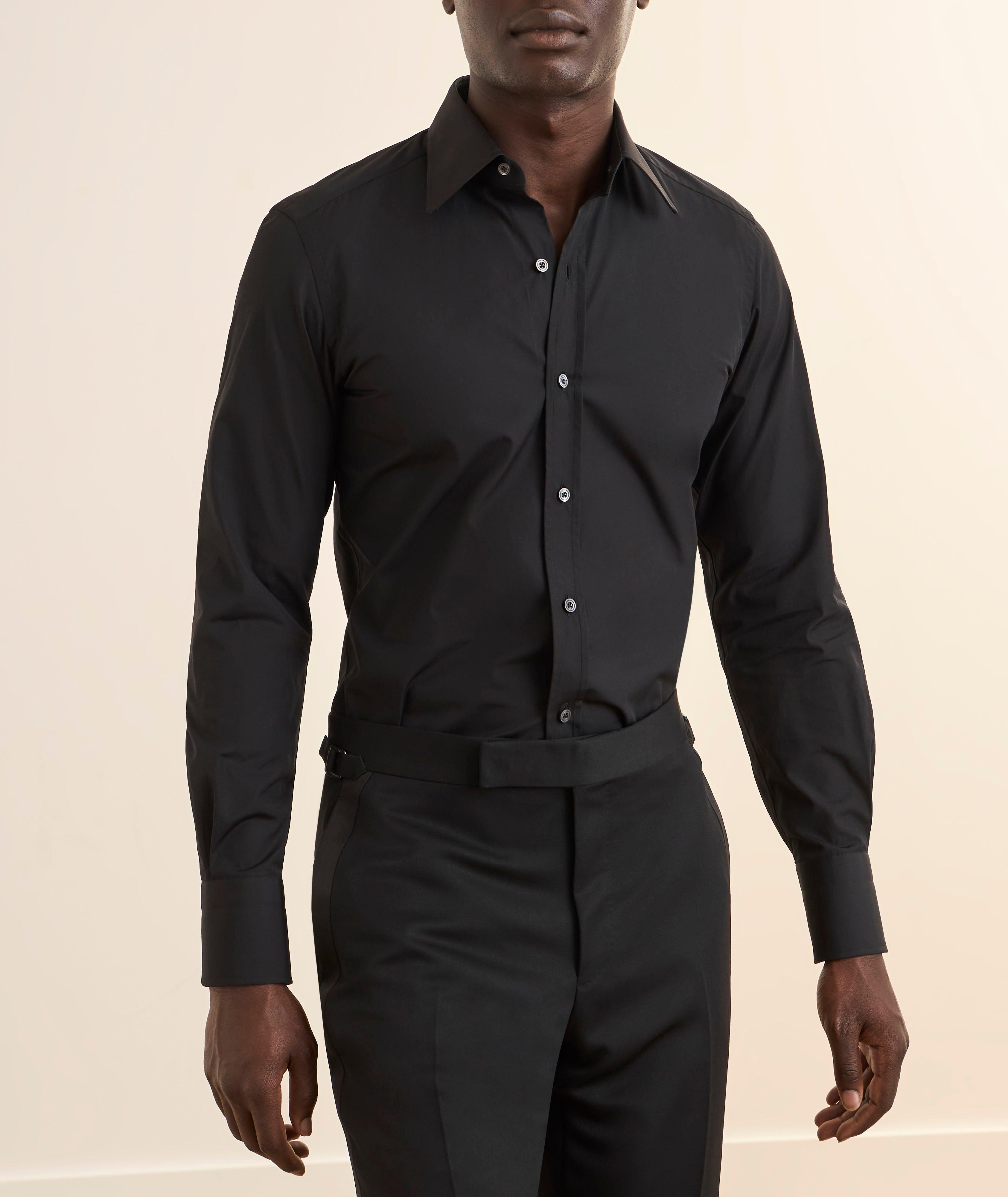 Slim-Fit Cotton Poplin Dress Shirt image 1