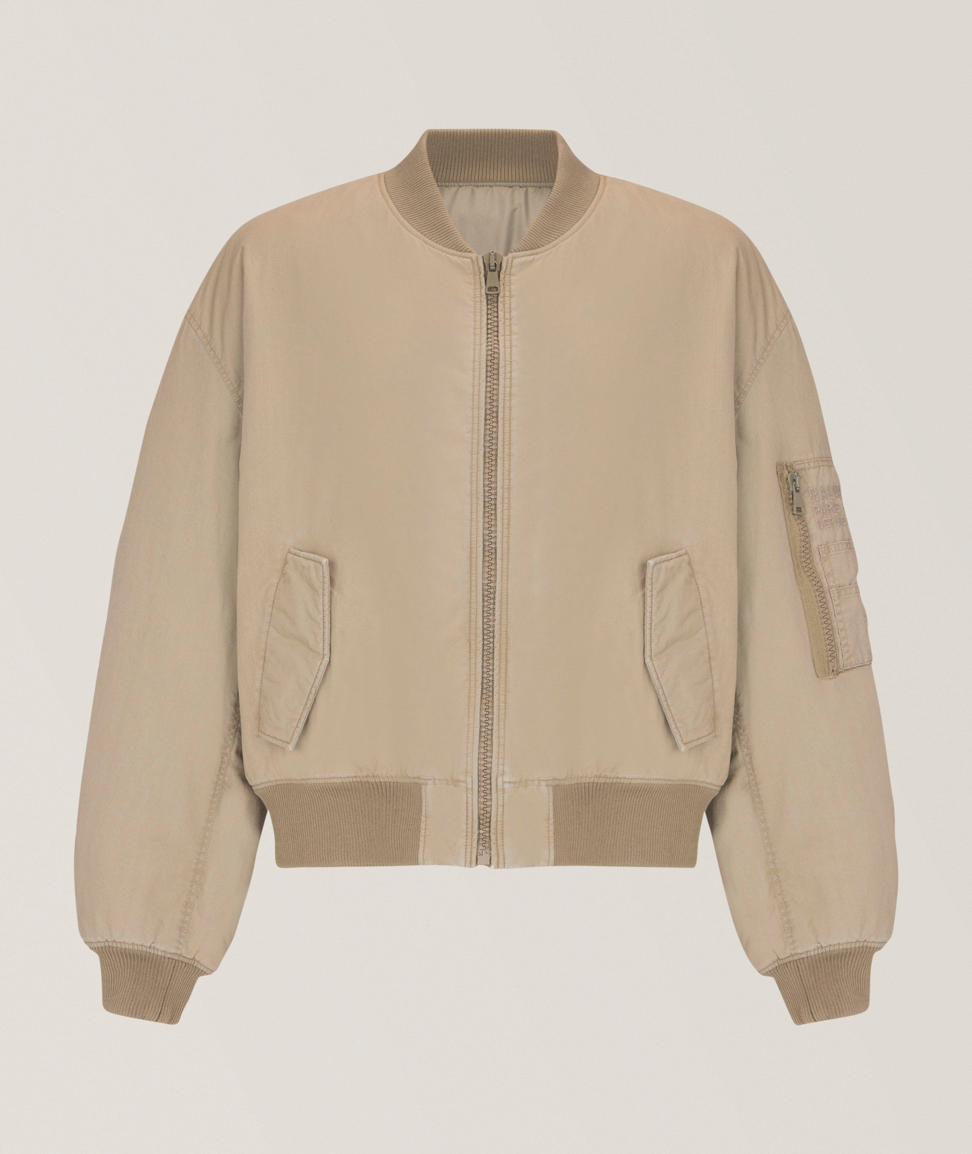 Balmain Bomber coton à poches