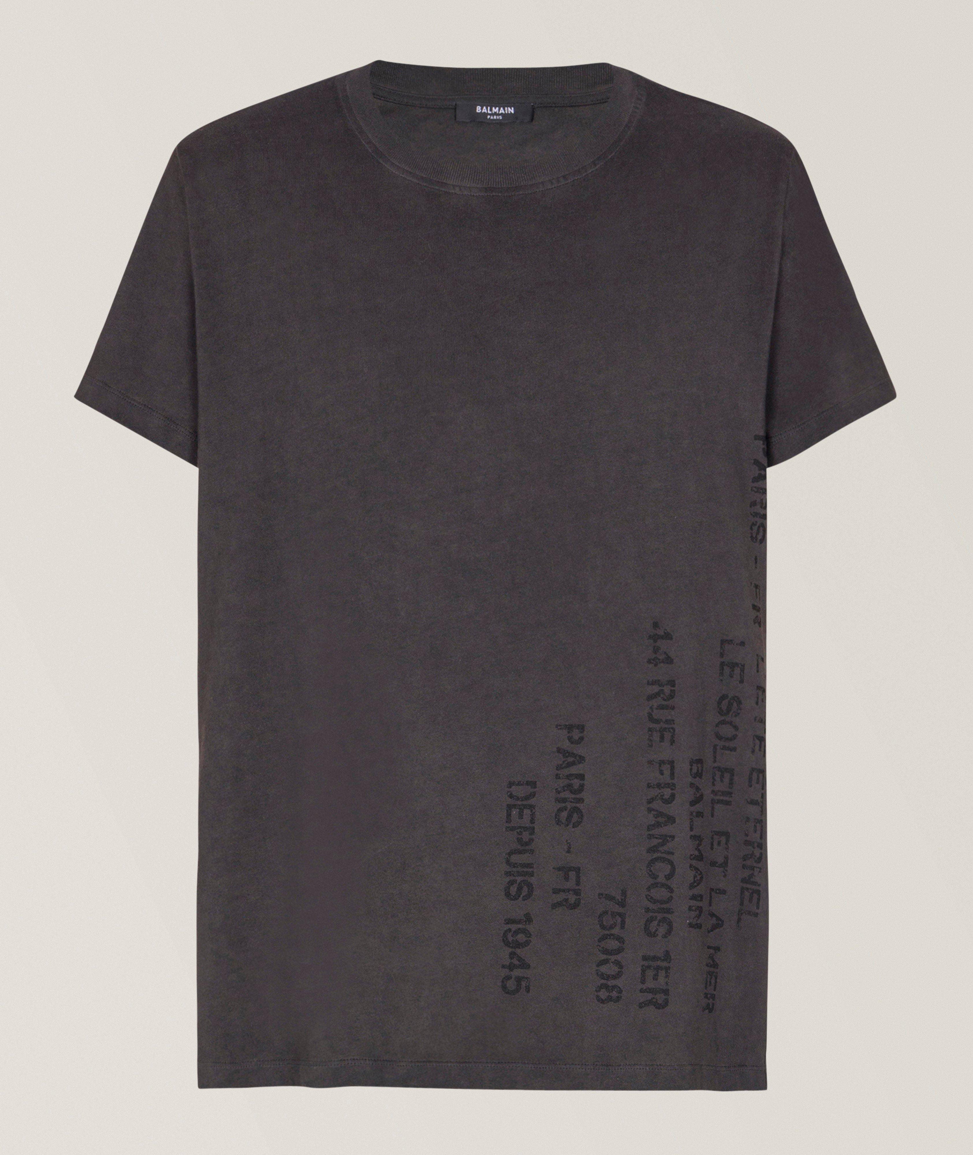 Washed Graphic Print Cotton T-Shirt image 0