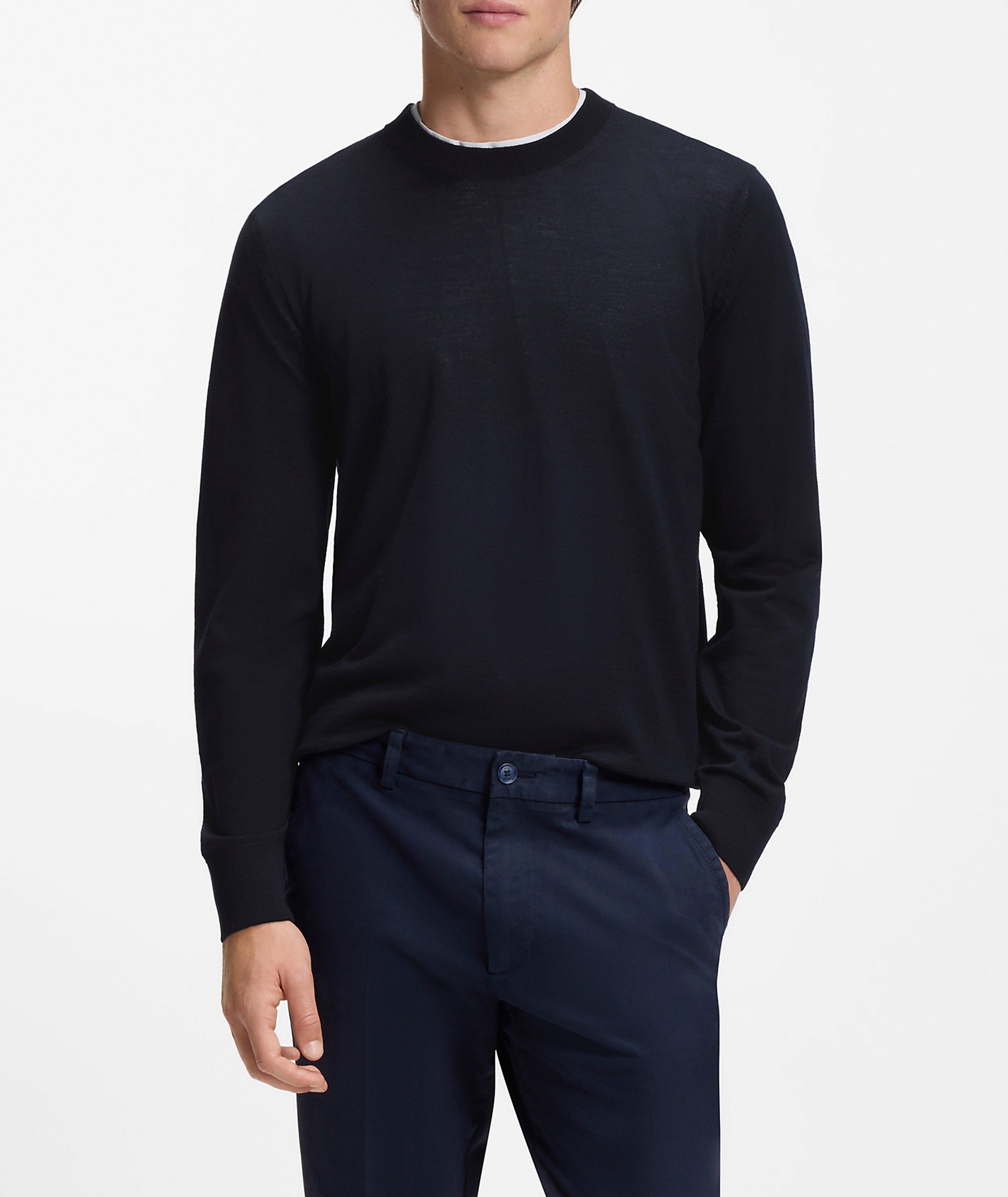 Pull encolure ronde laine vierge Leno image 1
