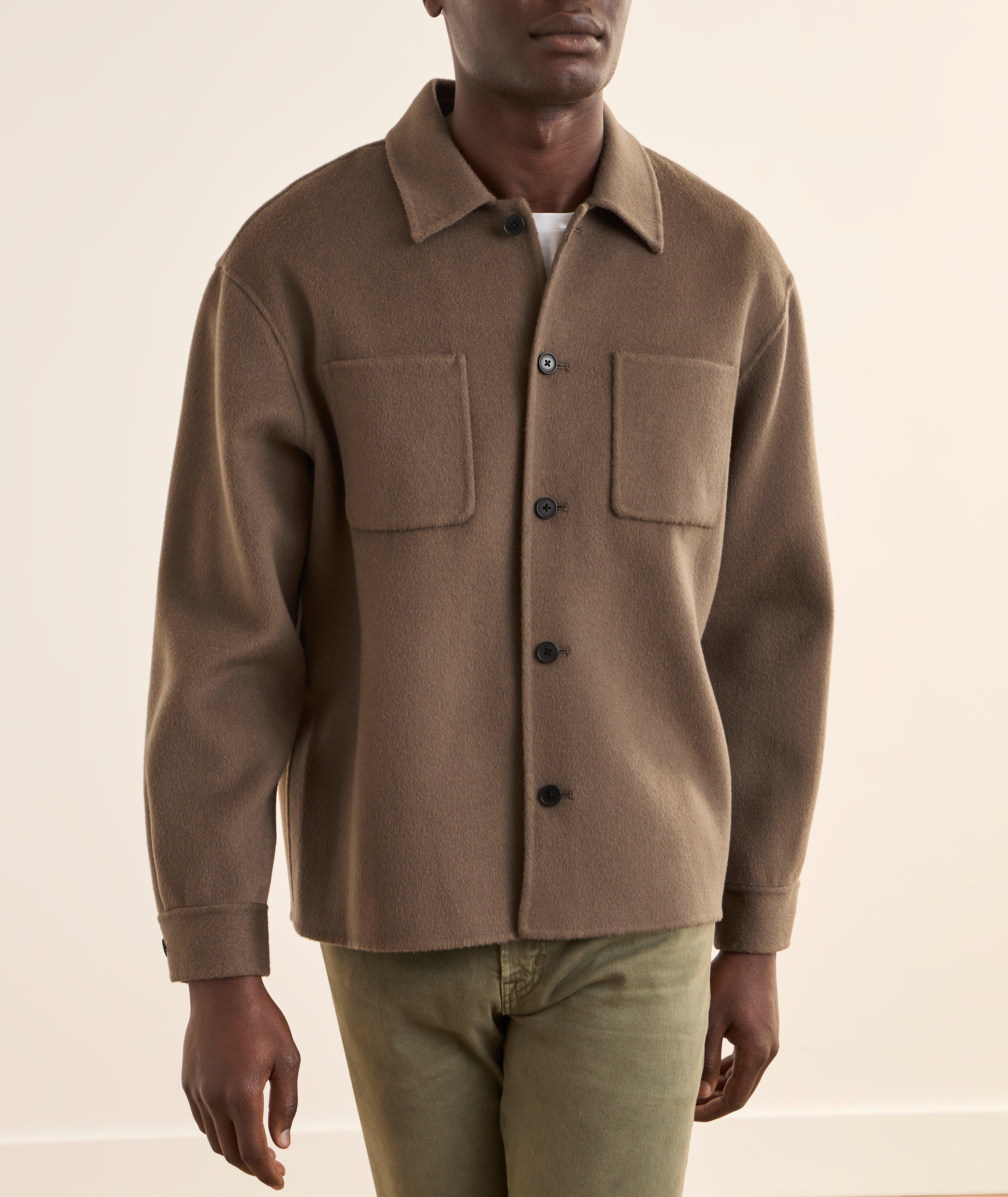 Veste chemise laine double face image 1