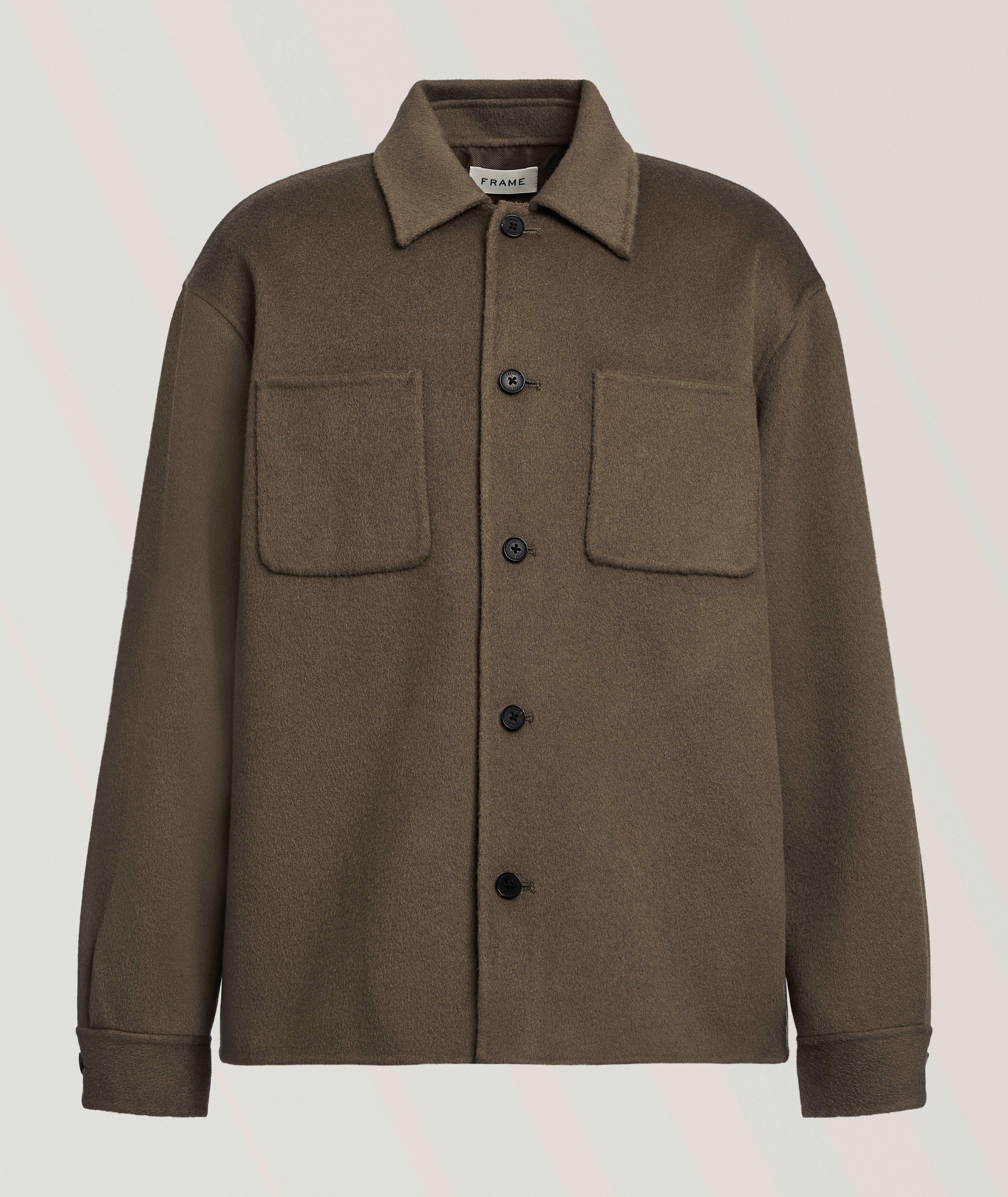 Frame Veste chemise laine double face