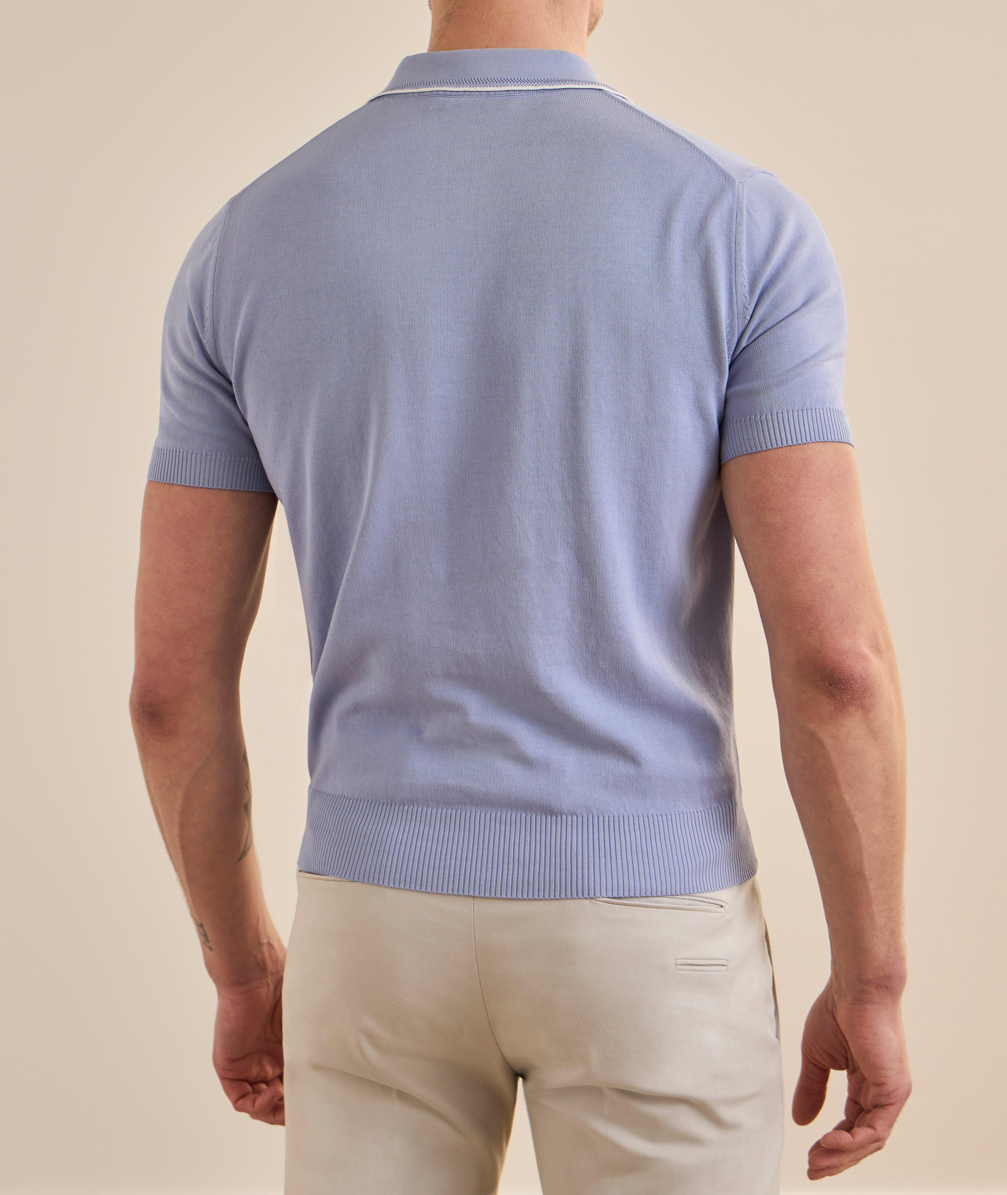 Tipped Cotton Knit Polo image 2