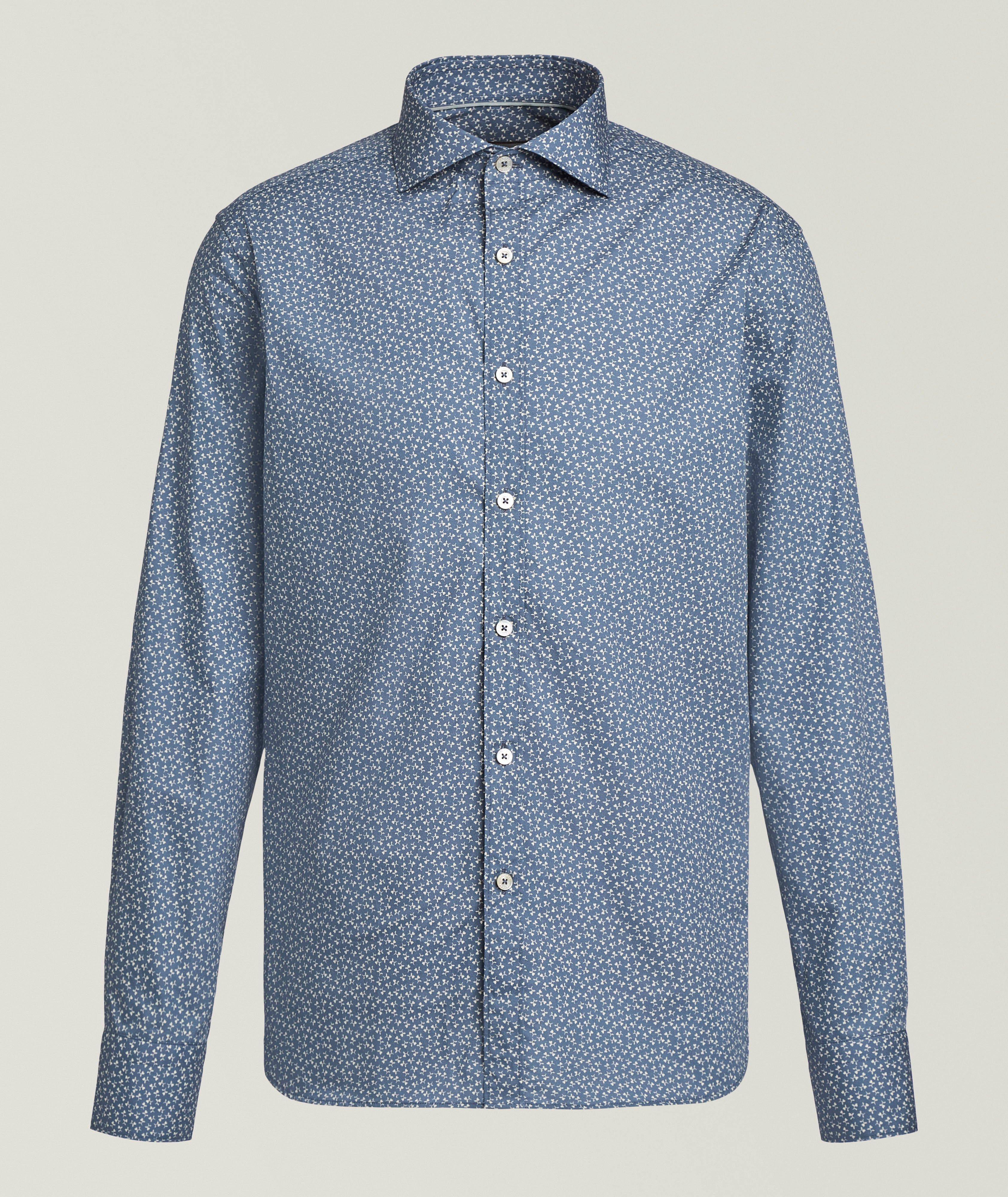 Canali Floral Cotton Shirt