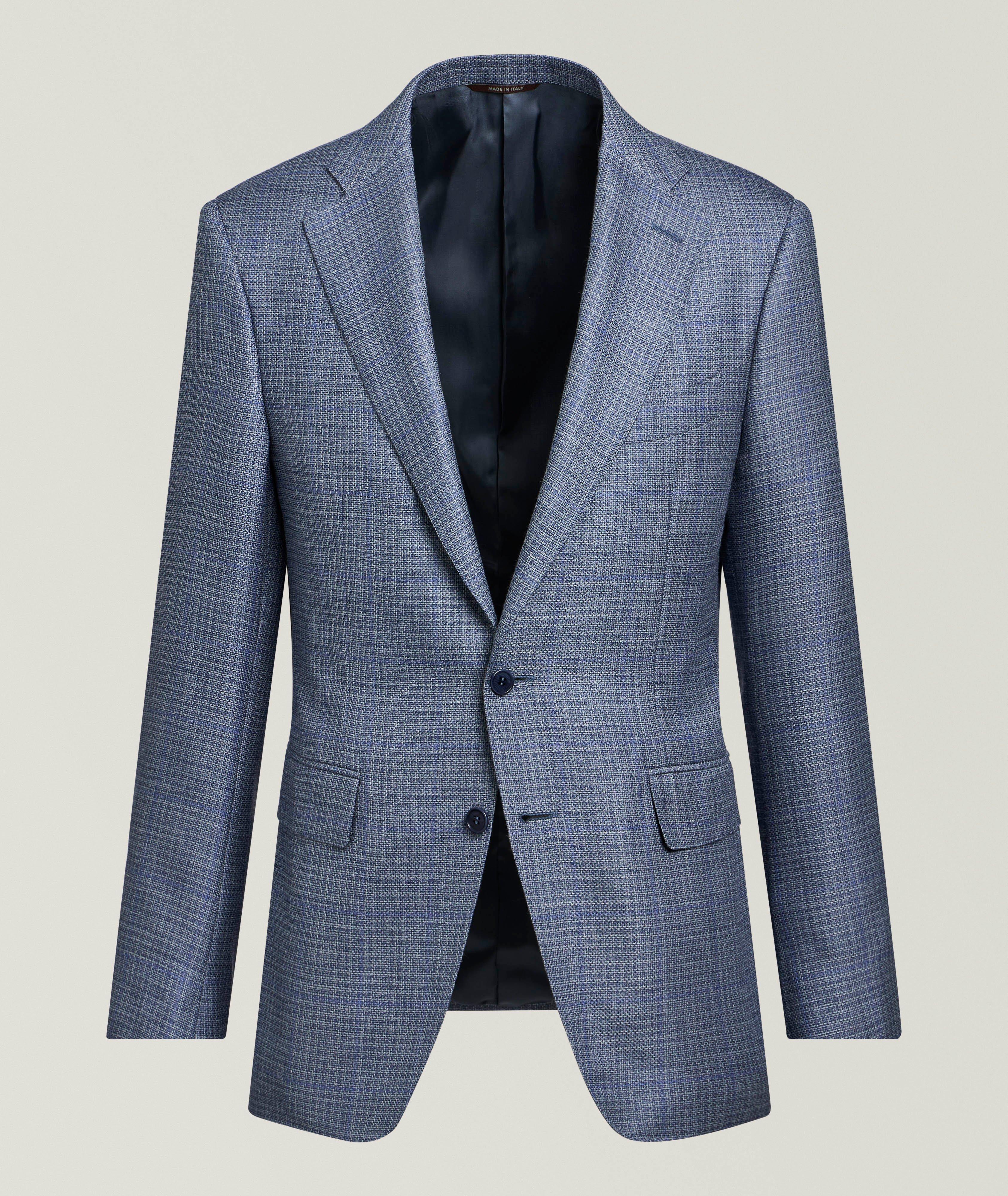 Canali Veston sport natté à carreaux fenêtre Capri