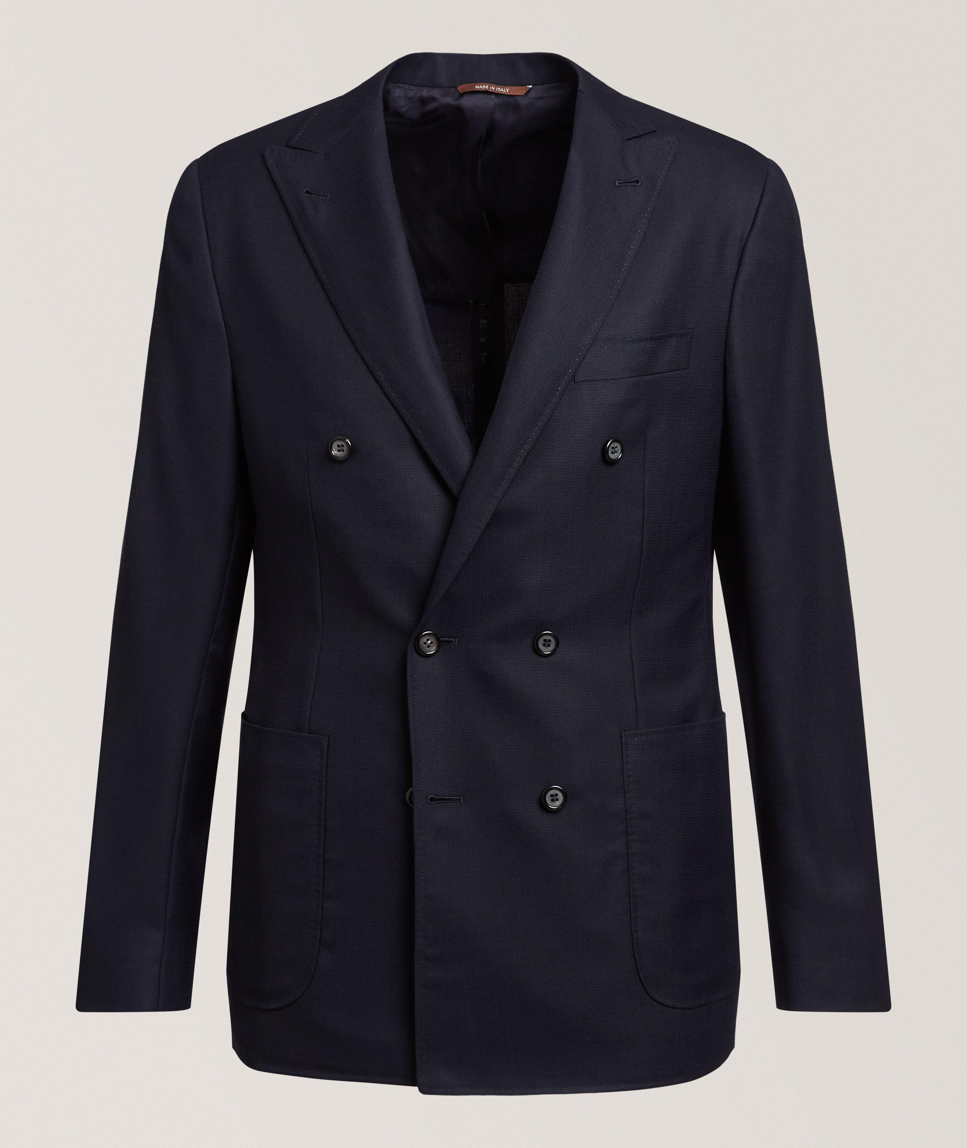 Canali Veston sport double boutonnage non doublé Kei