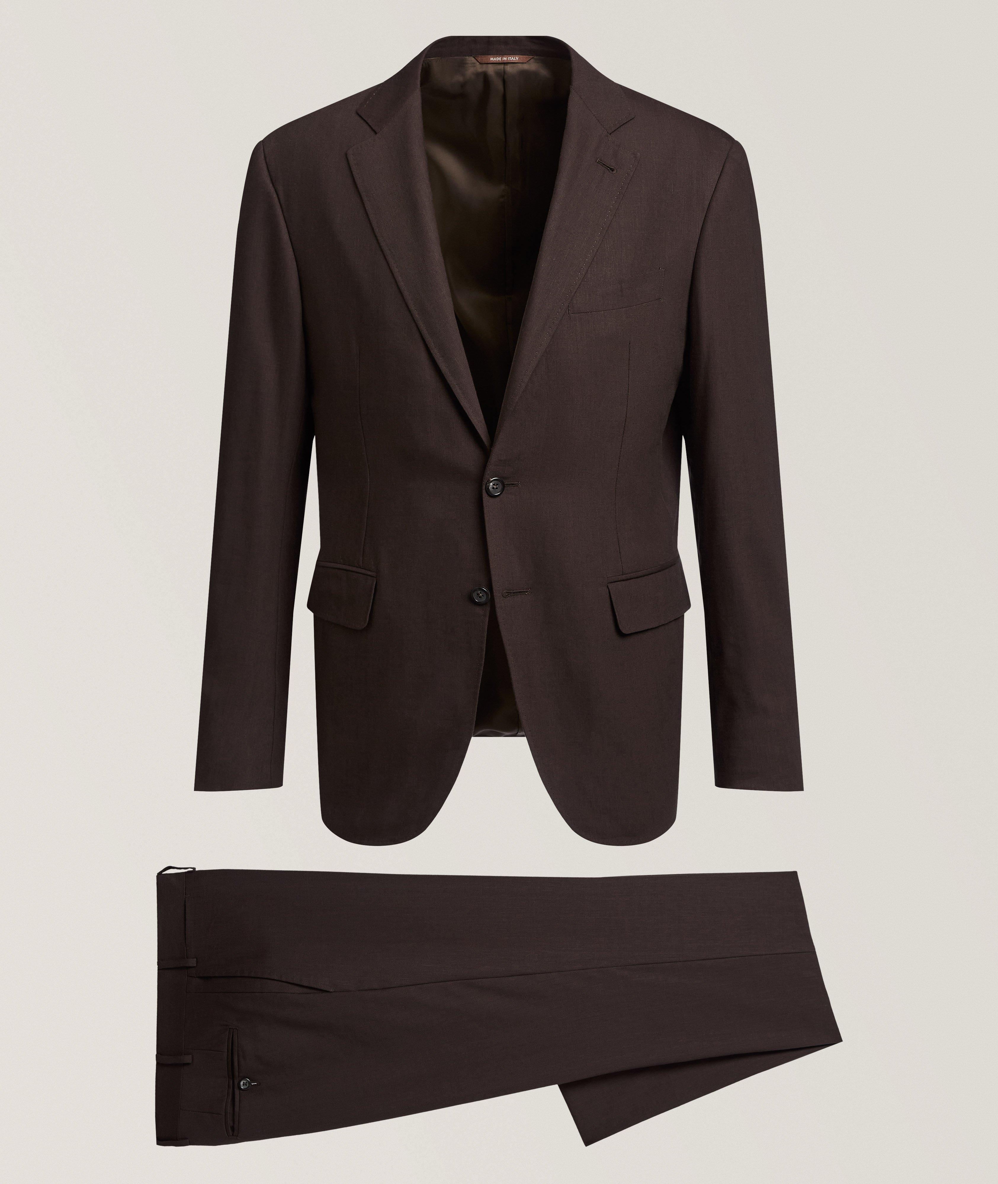 Canali Complet en lin-laine contemporain Kei