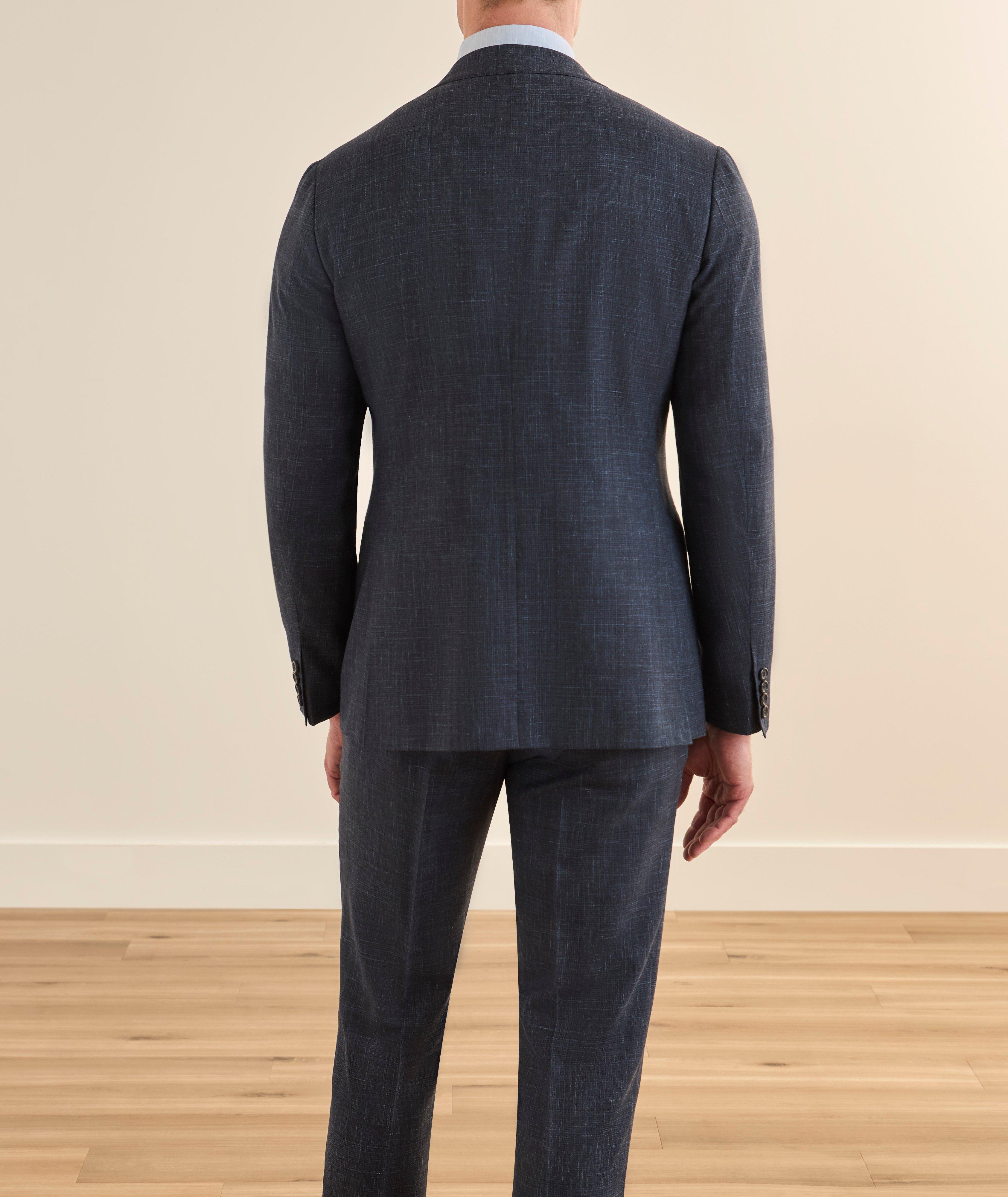 Kei Denim-Effect Travel Wool Suit image 2