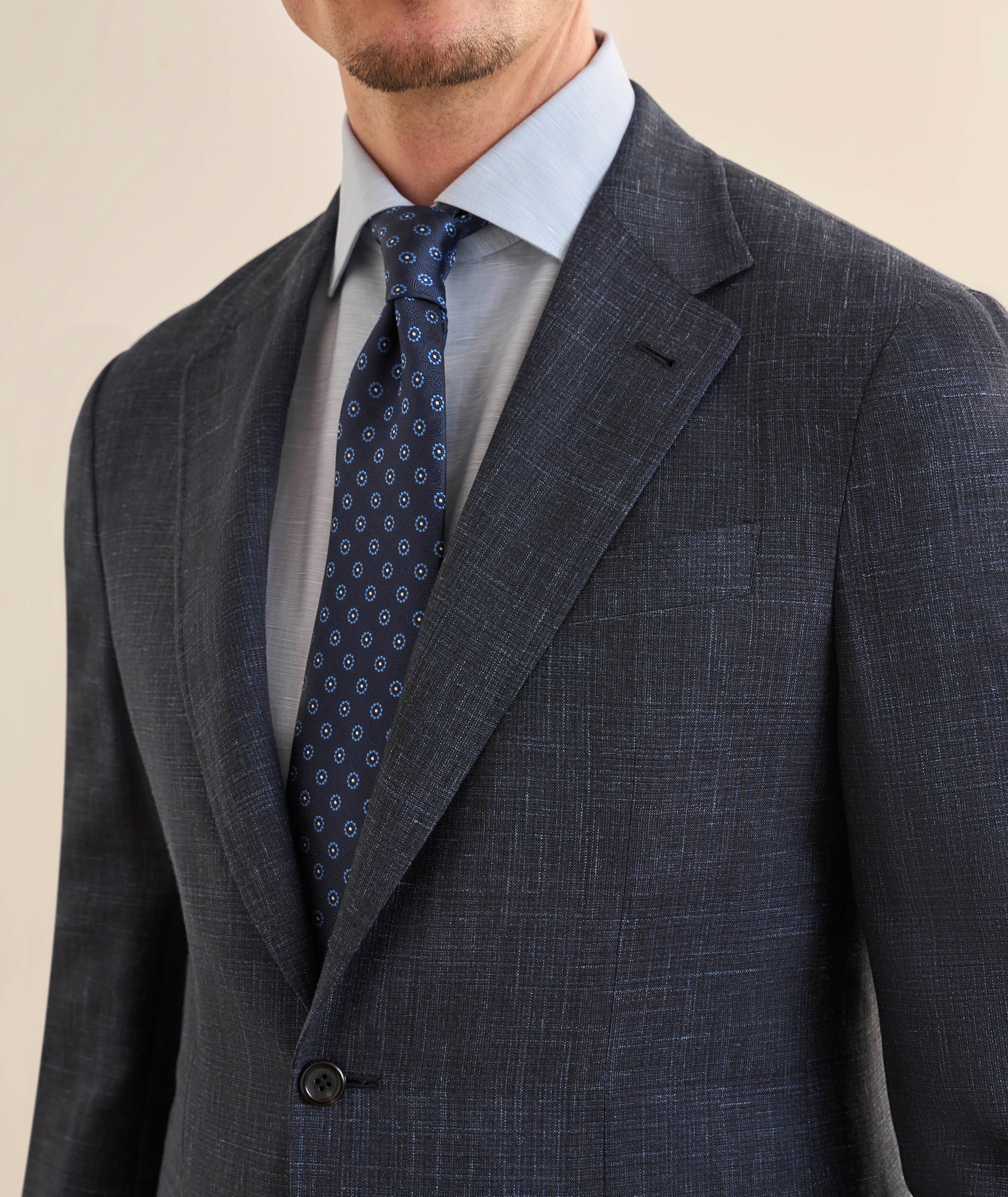 Kei Denim-Effect Travel Wool Suit image 3