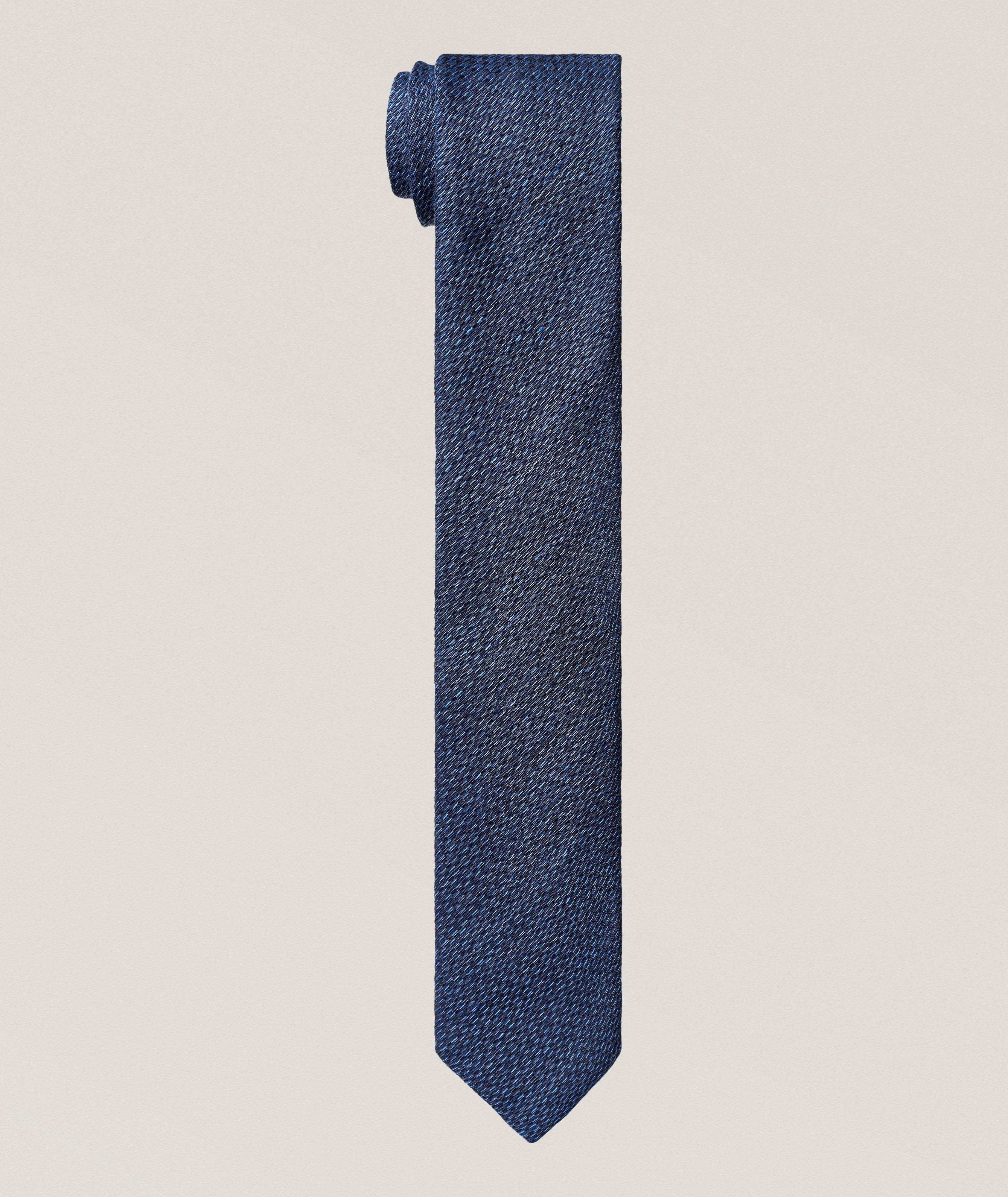 Knit Linen-Silk Tie image 0