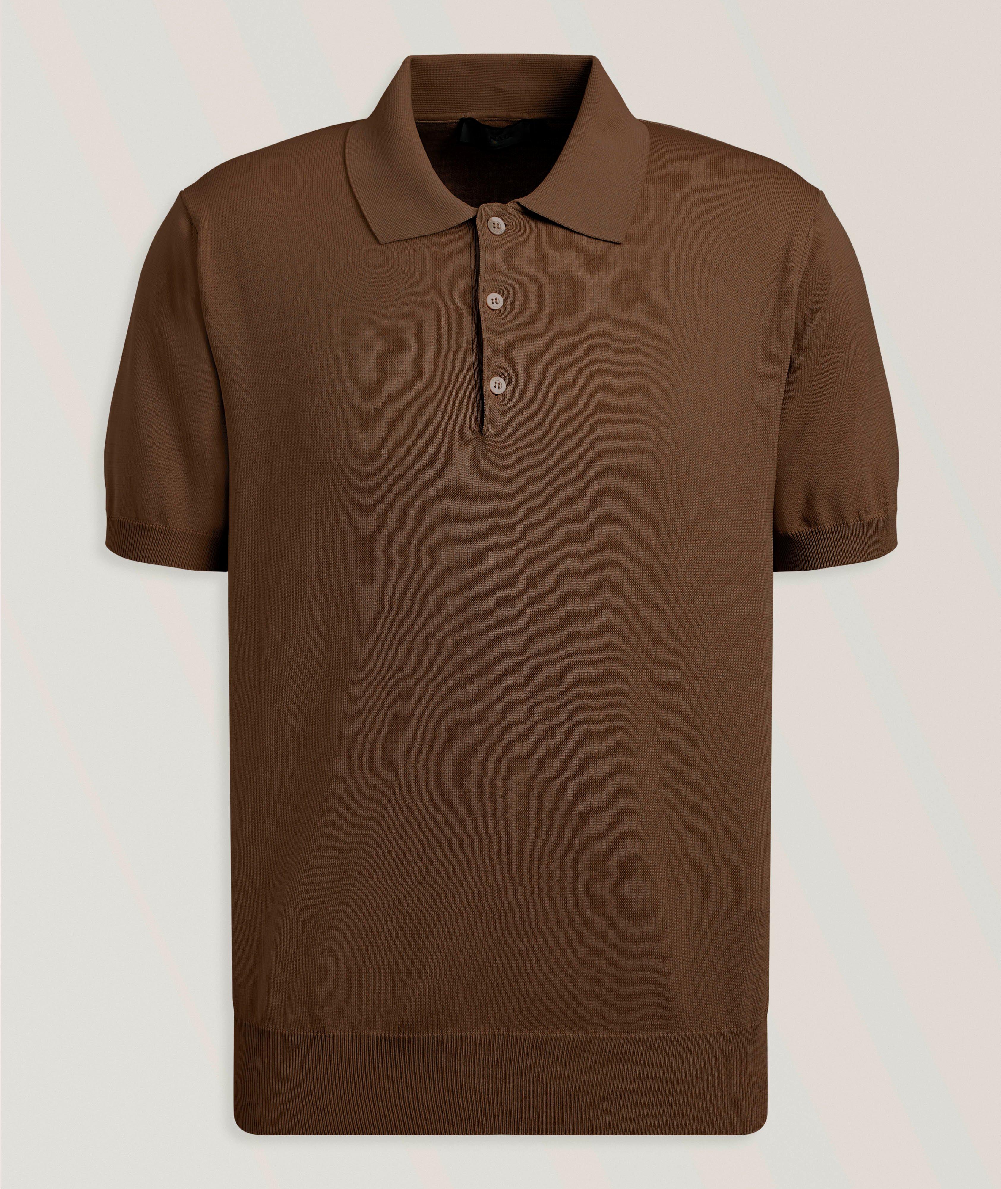 Canali Cotton Knit Polo 