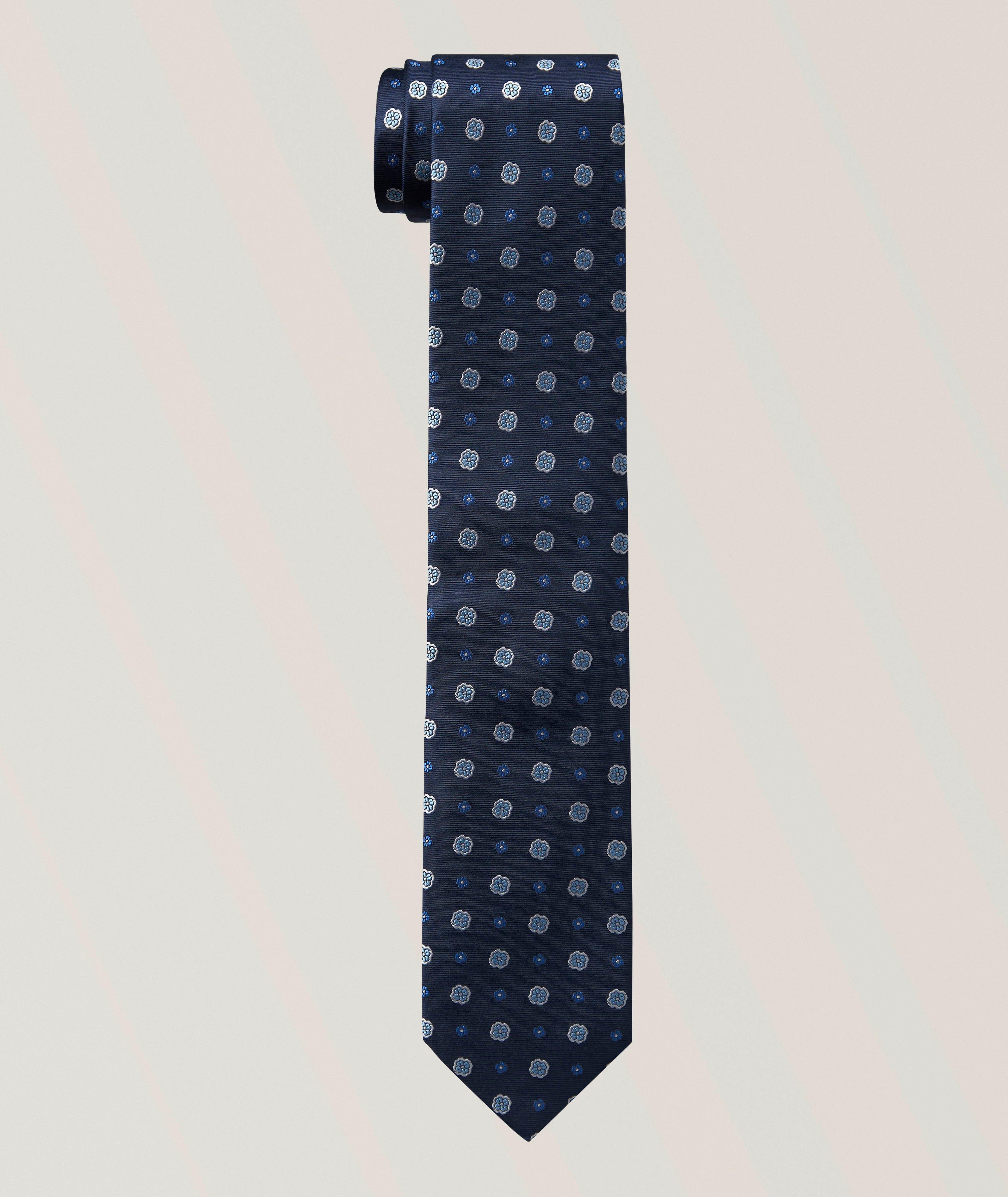Canali Floral Silk Tie