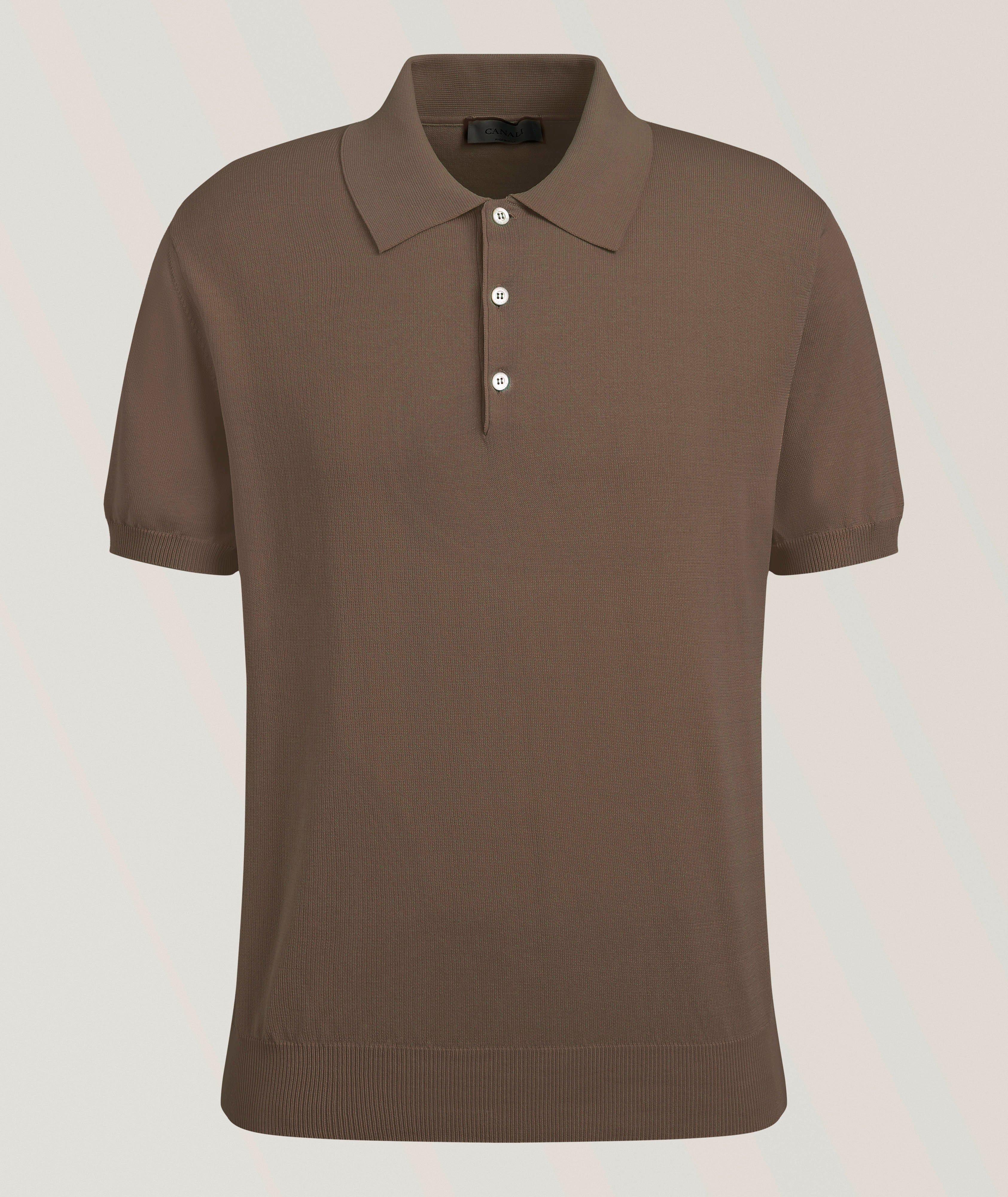 Canali Cotton Knit Polo 