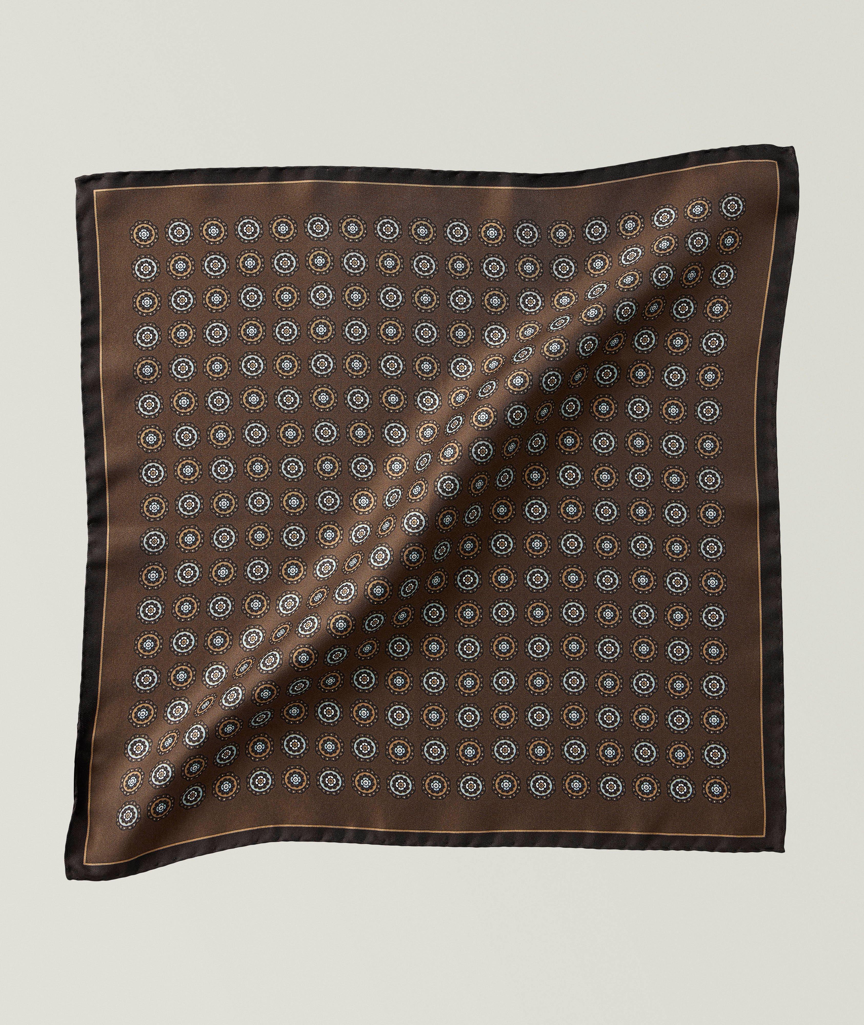 Medallion Silk Pocket Square image 0