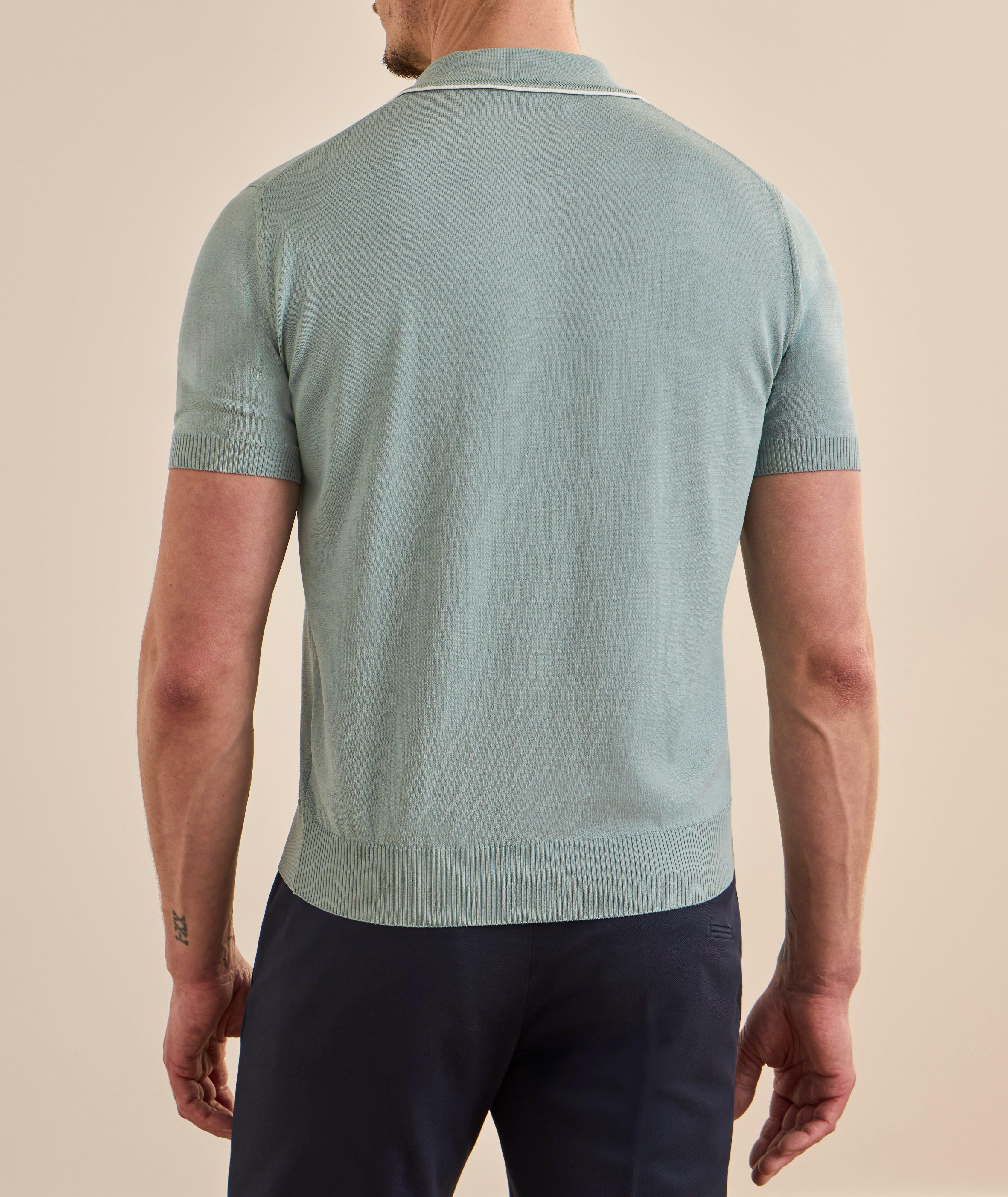 Polo coton tricot liseré image 2